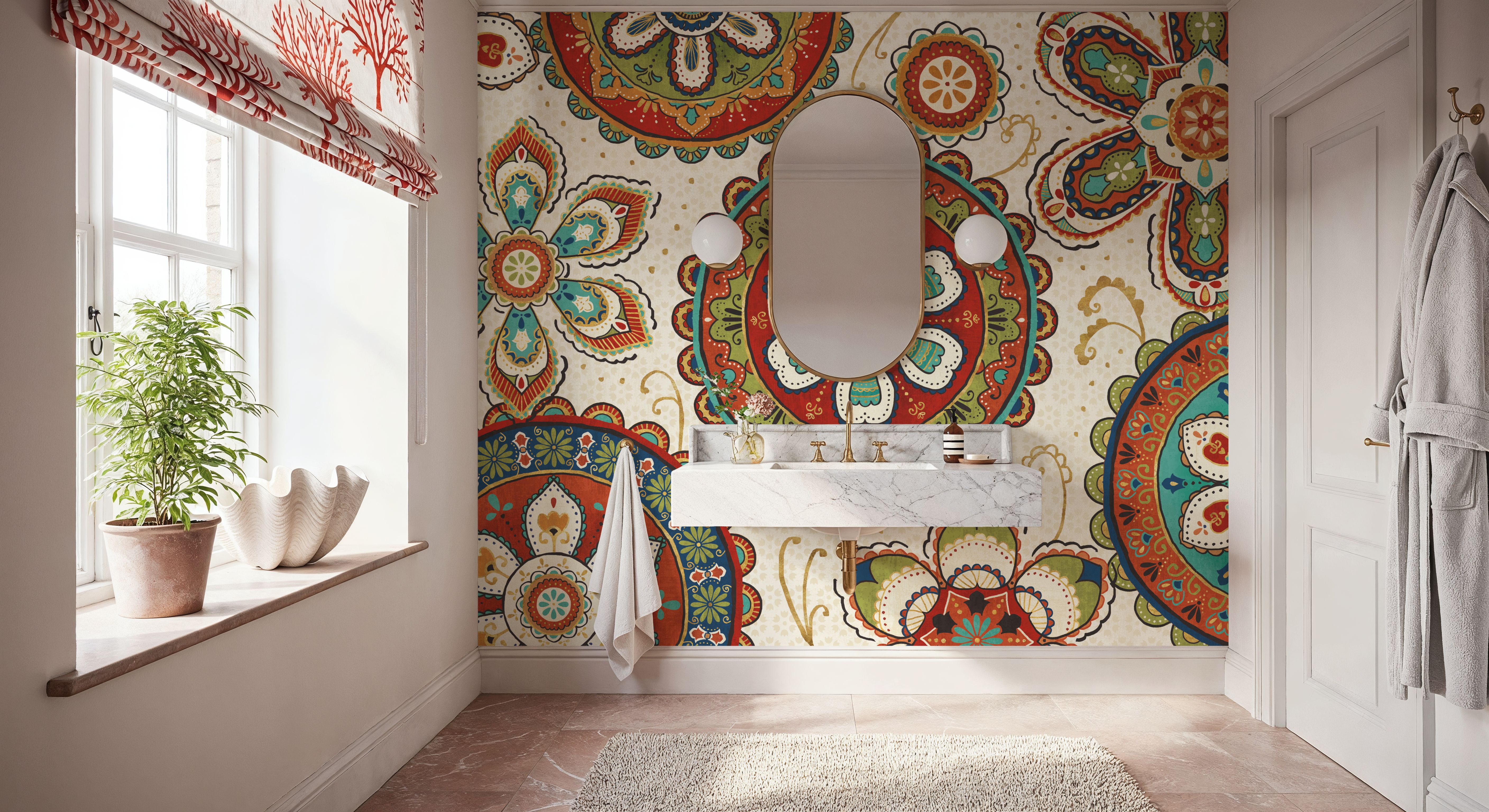 La Vida Medallion, Carte da parati