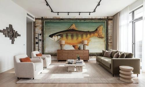 Brook Trout Birch Border
