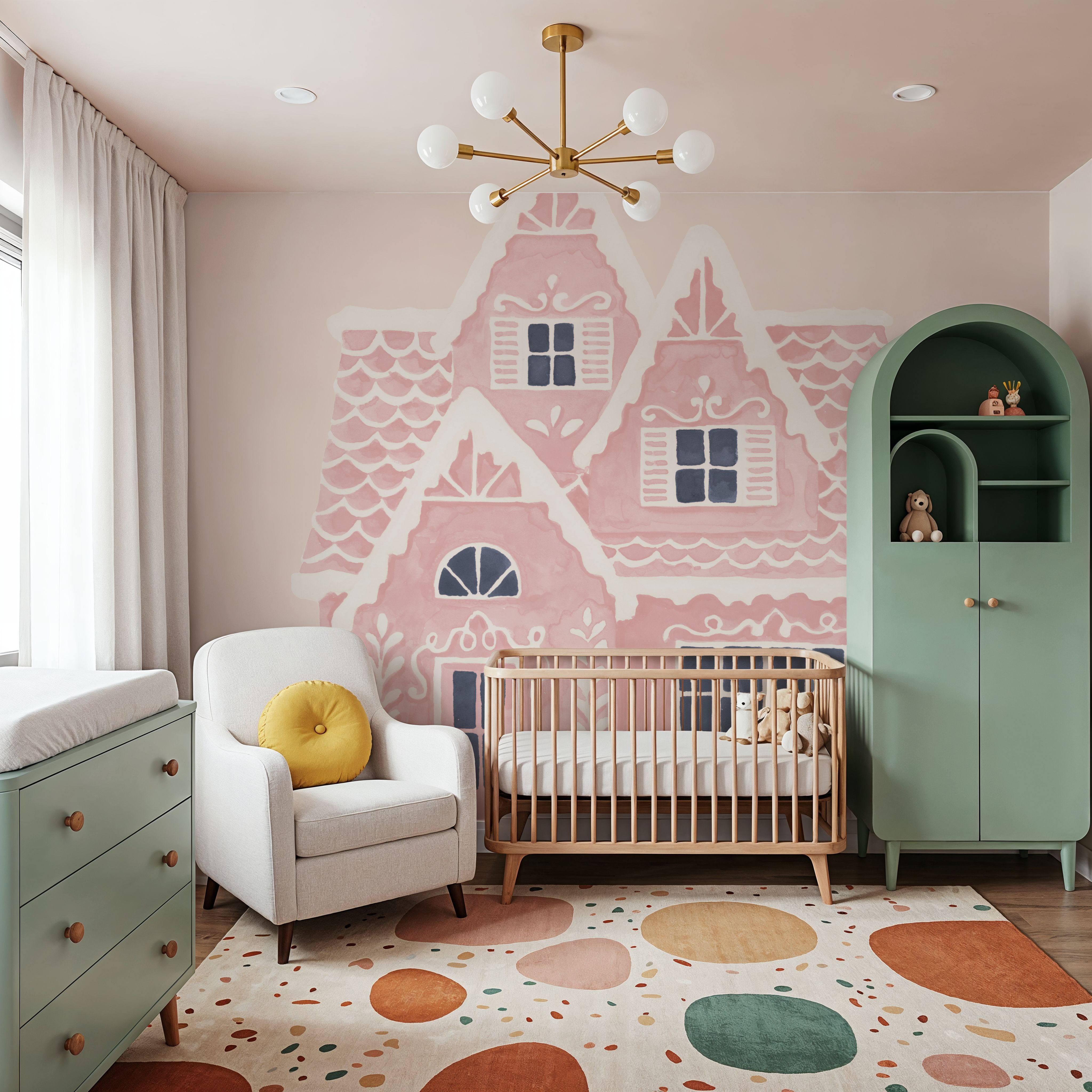 Gingerbread Dream House II Pink