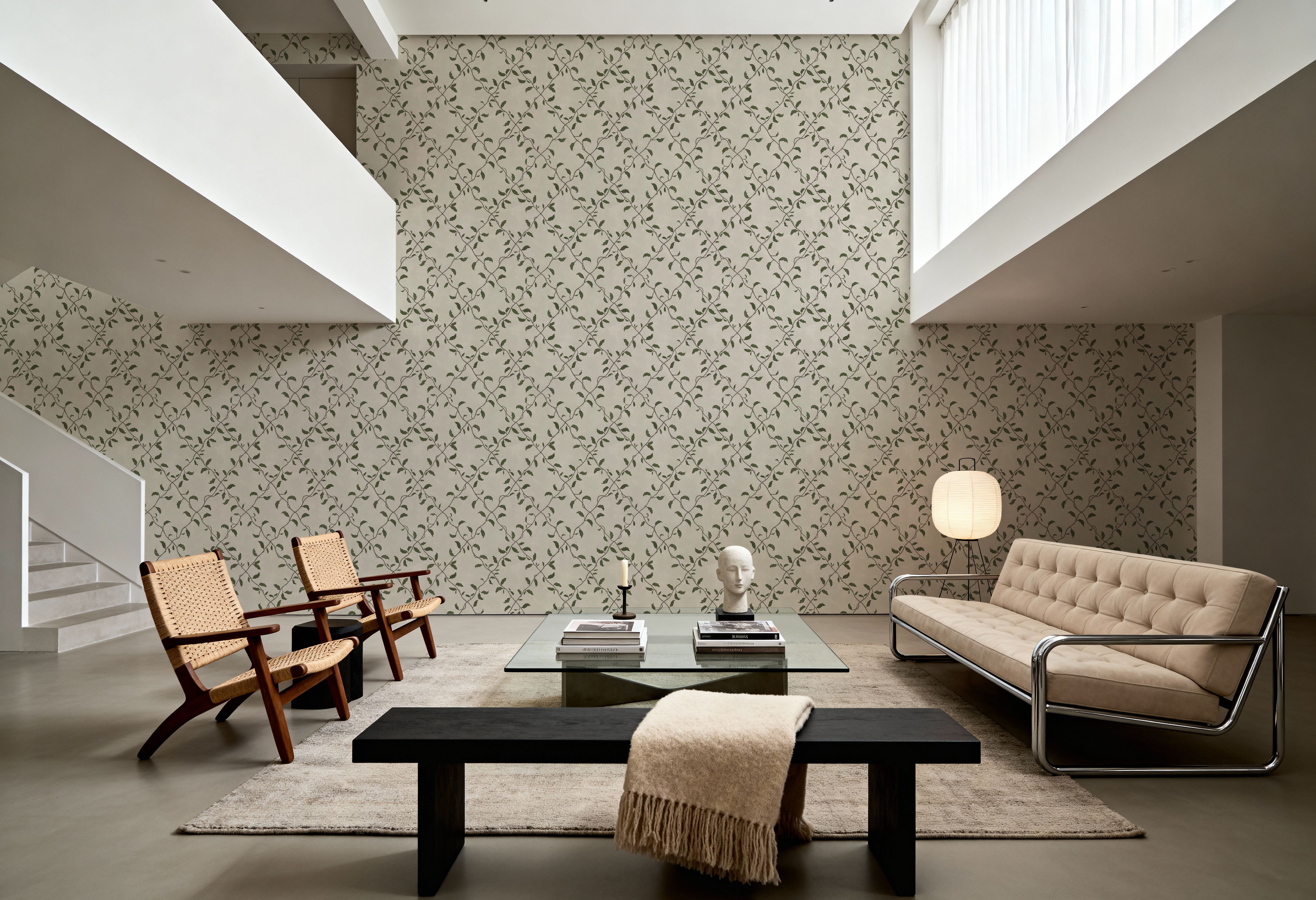 Emerald Trellis, Cream