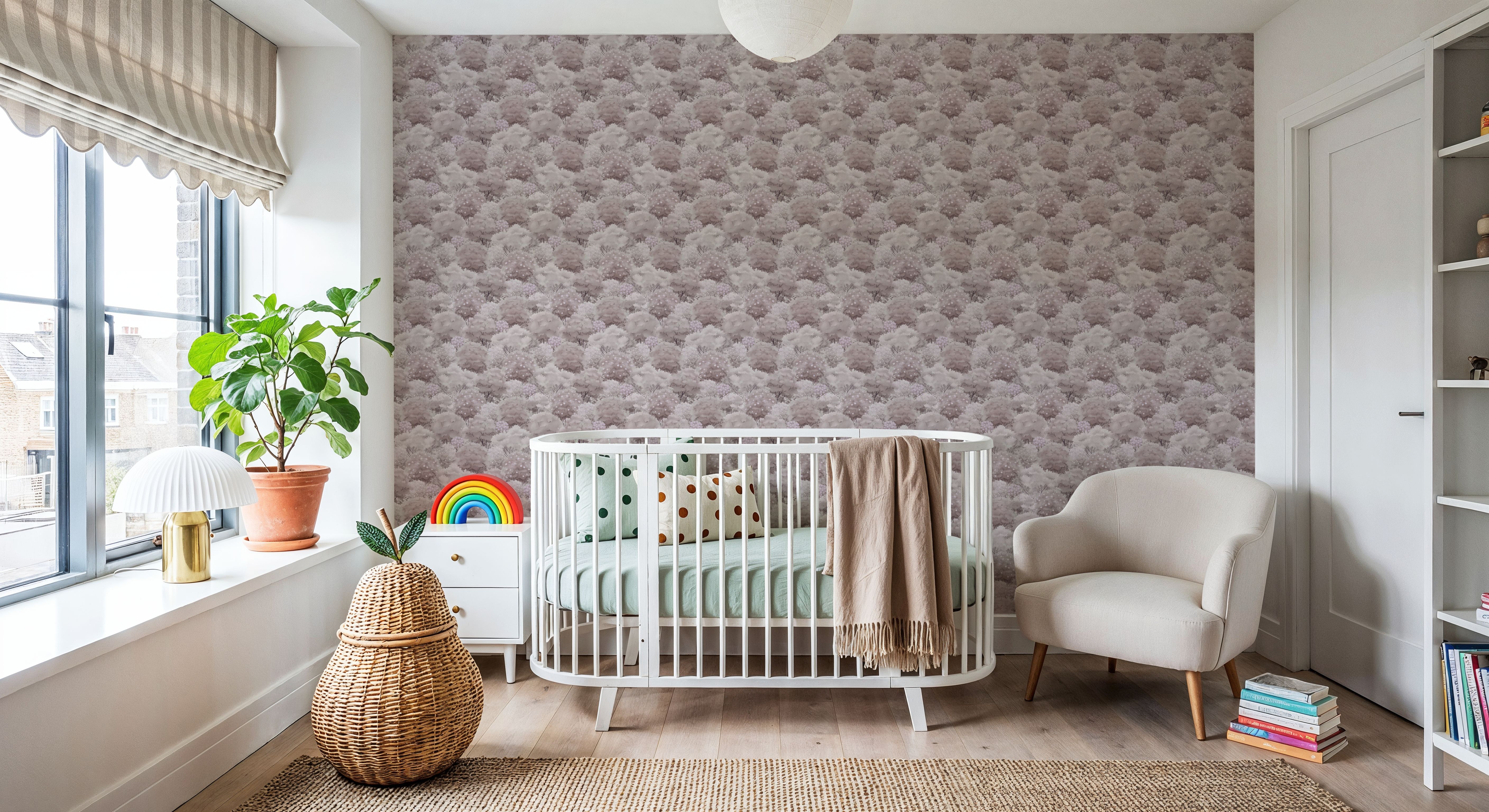 Greenery Fluff, Dusty Rose