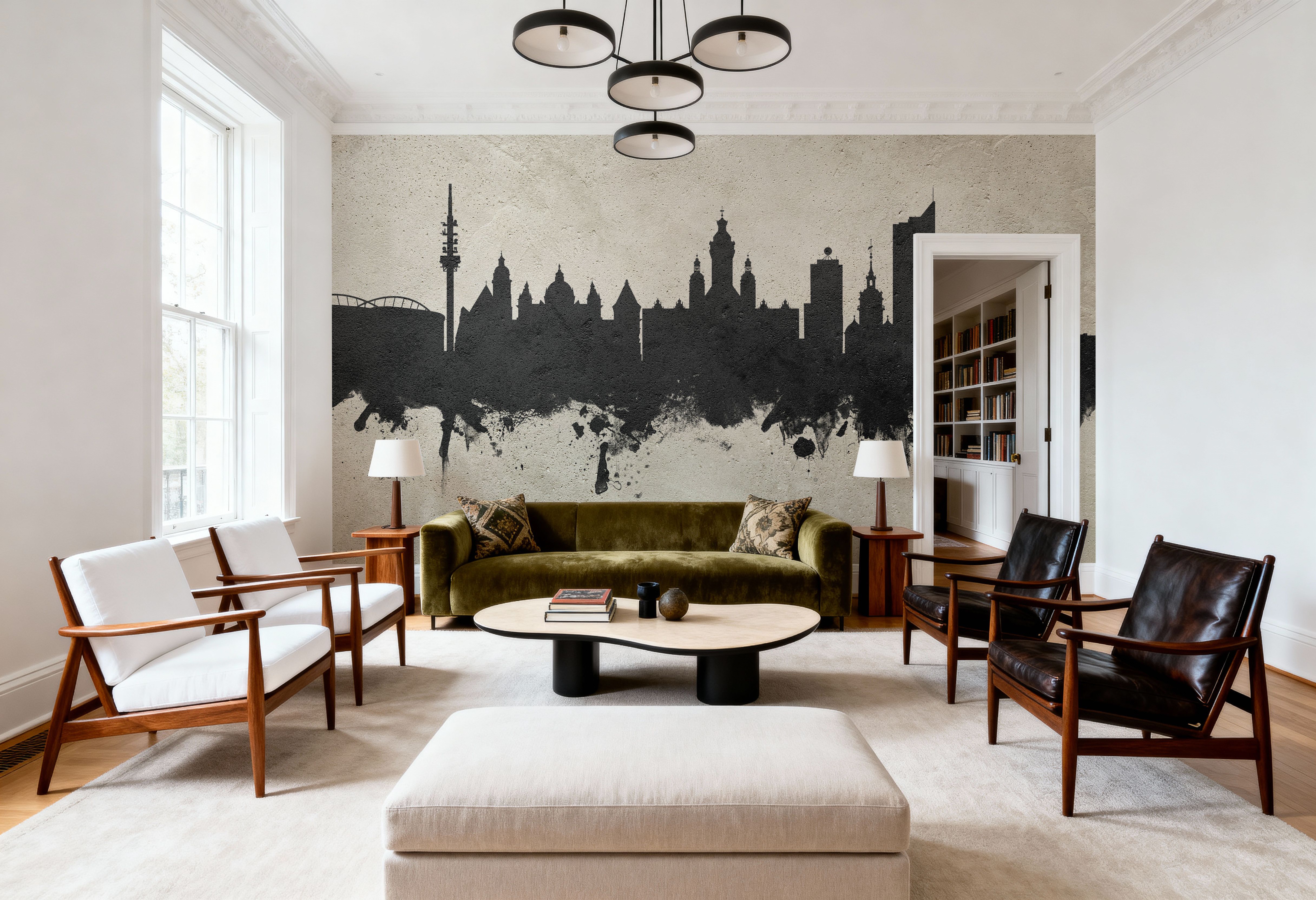 Leipzig Germany Skyline Concrete