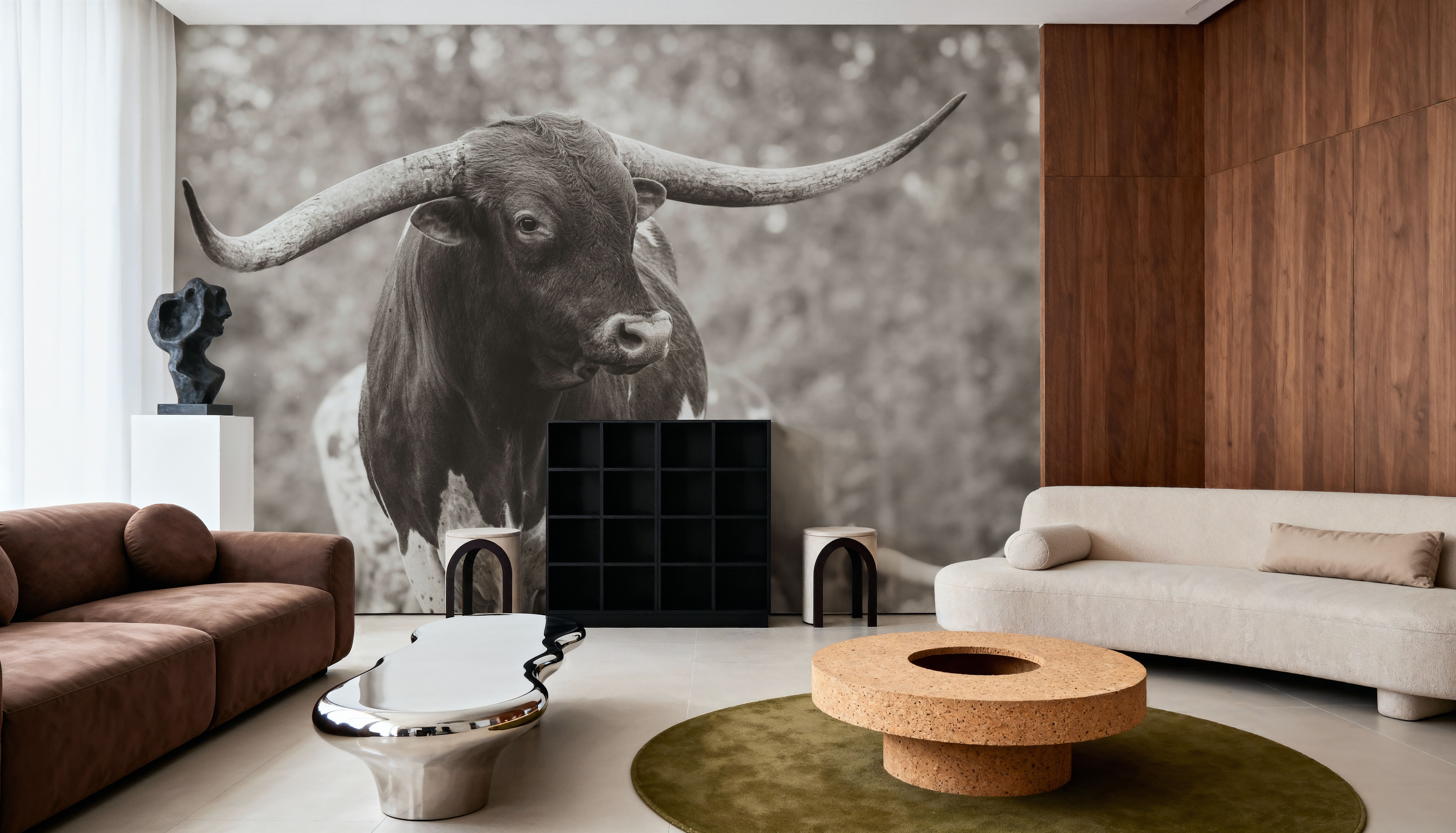 Longhorn Gaze I Sepia