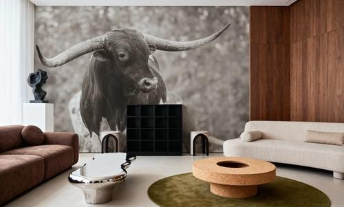 Longhorn Gaze I Sepia