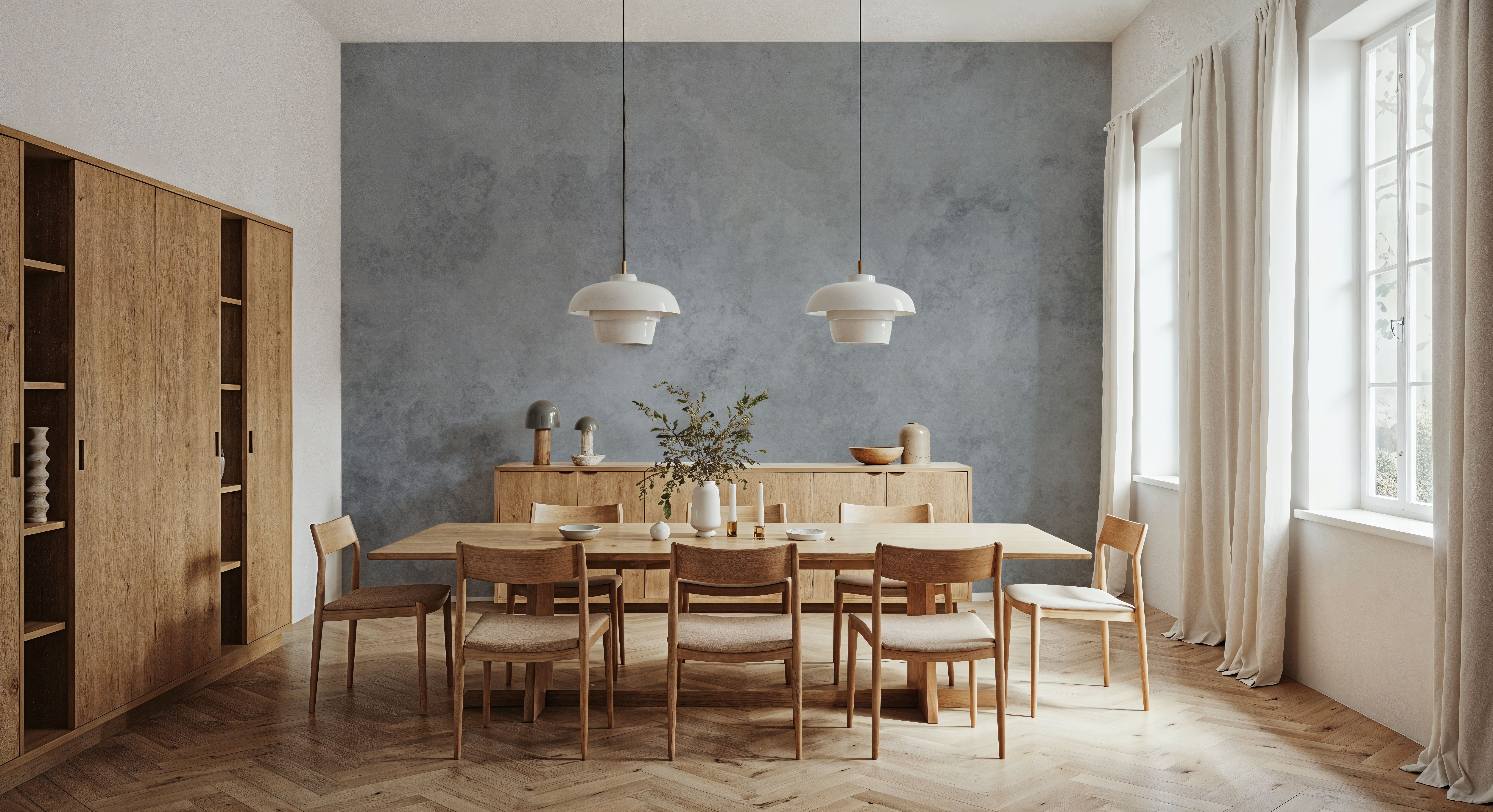 Subtle Plaster Wall, Grey