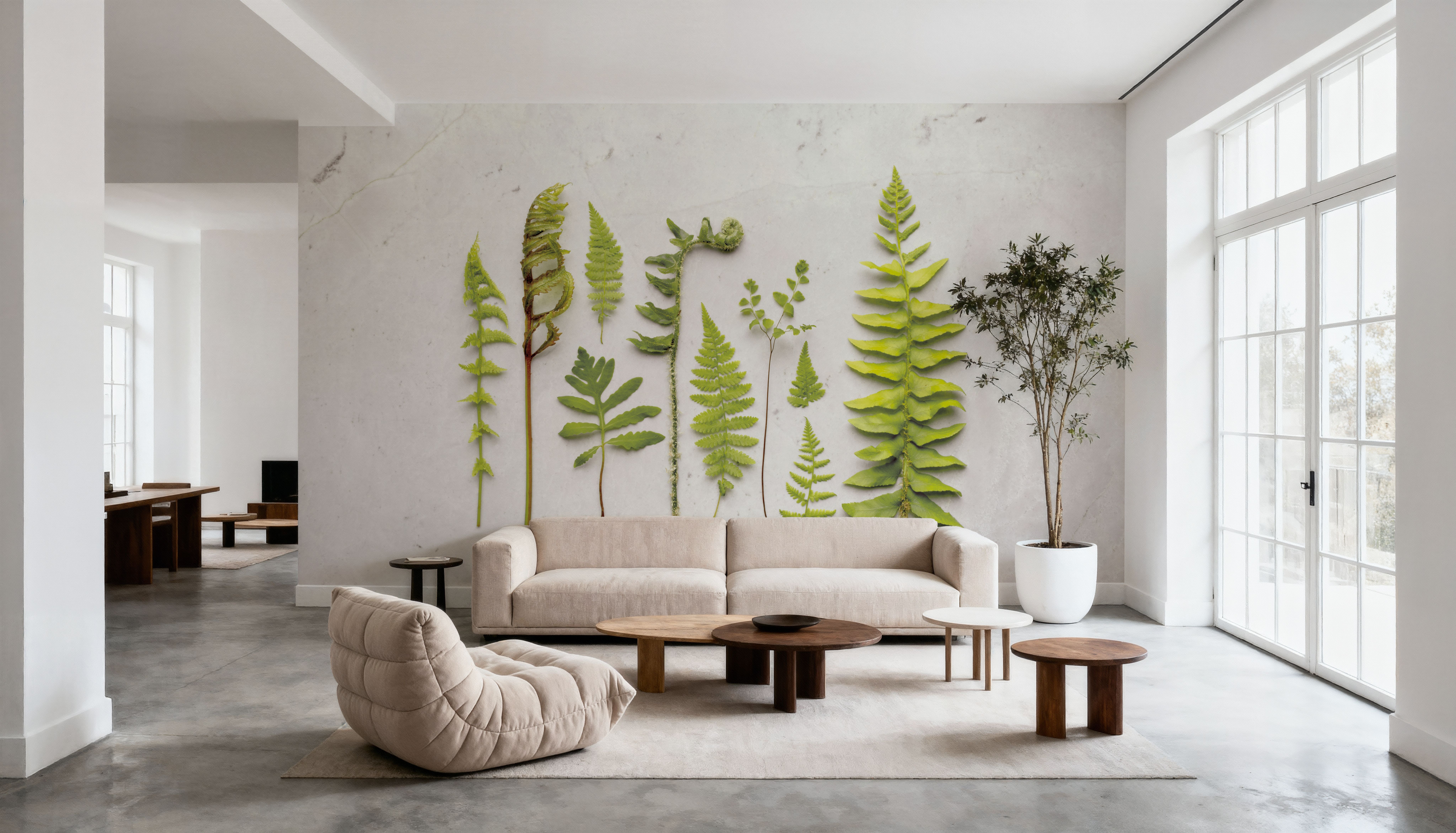Flat Lay Ferns II