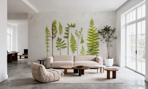 Flat Lay Ferns II