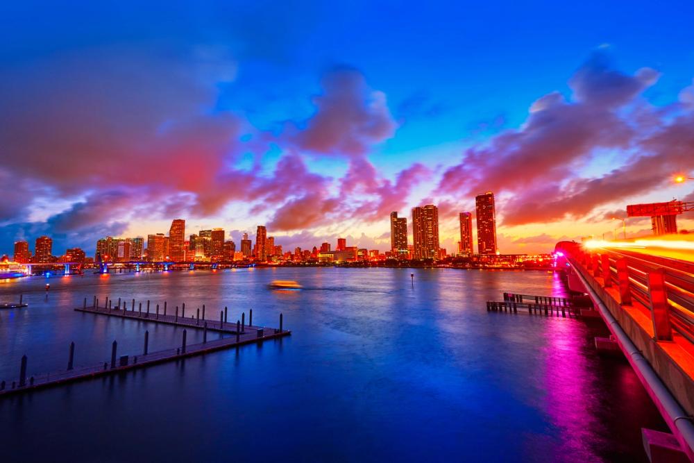 Miami Downtown Sunset