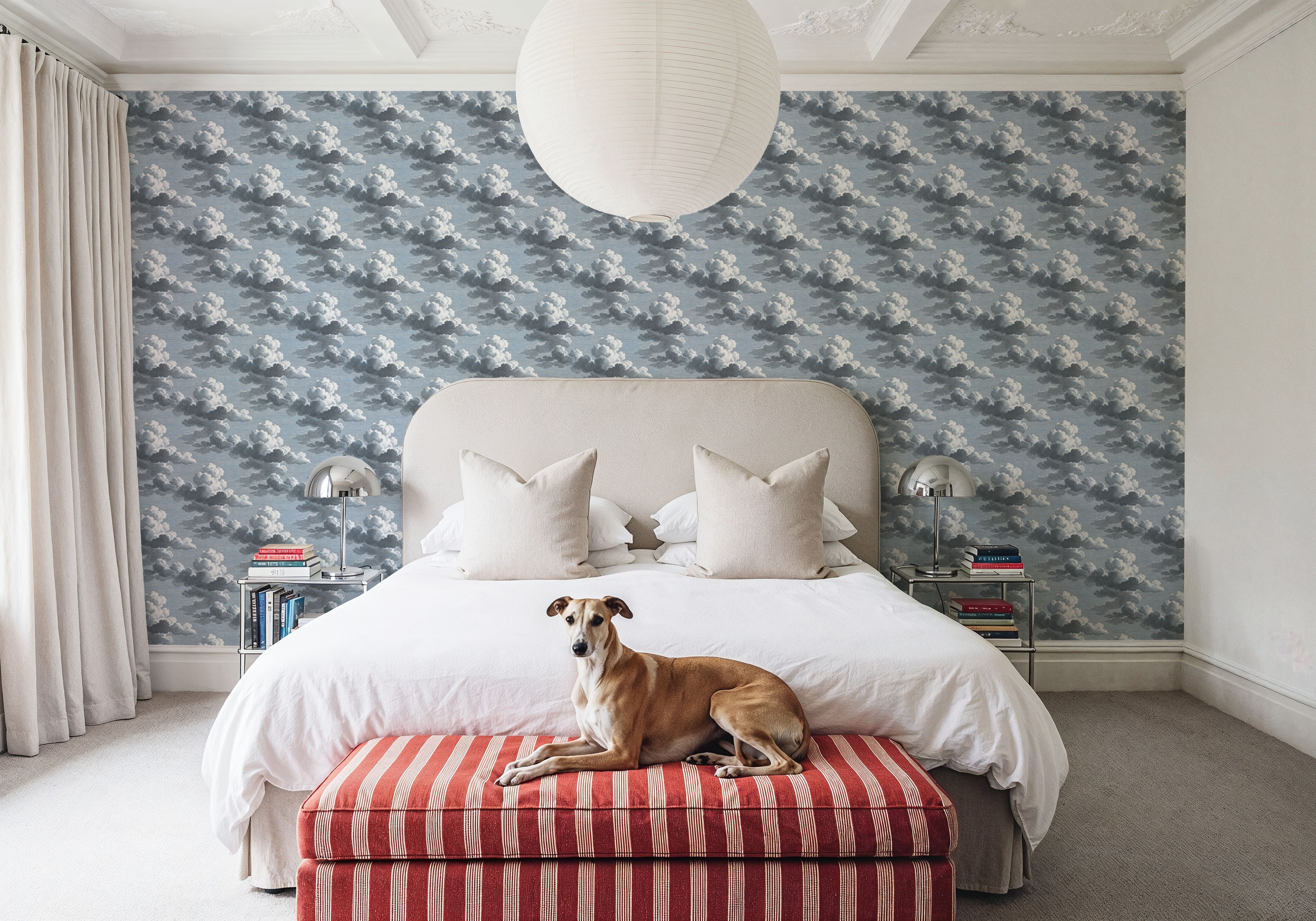 Intaglio Clouds, Ink Blue