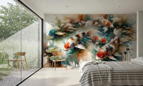 Koi Fishes in Watercolor