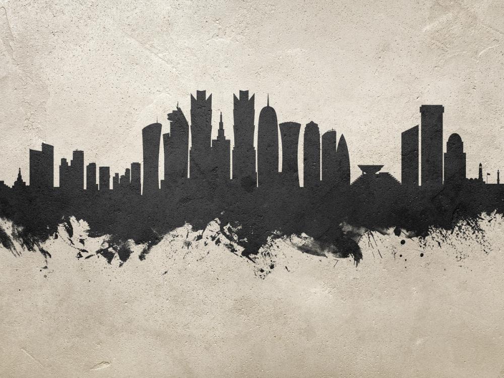 Doha Qatar Skyline Concrete