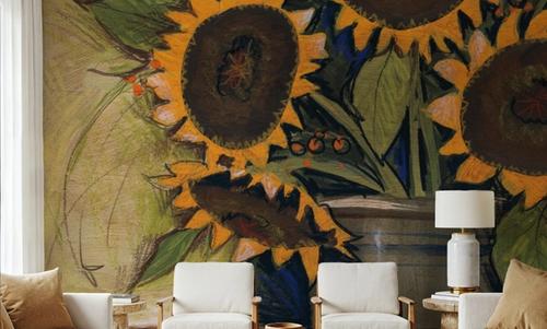 Sunflower Crock