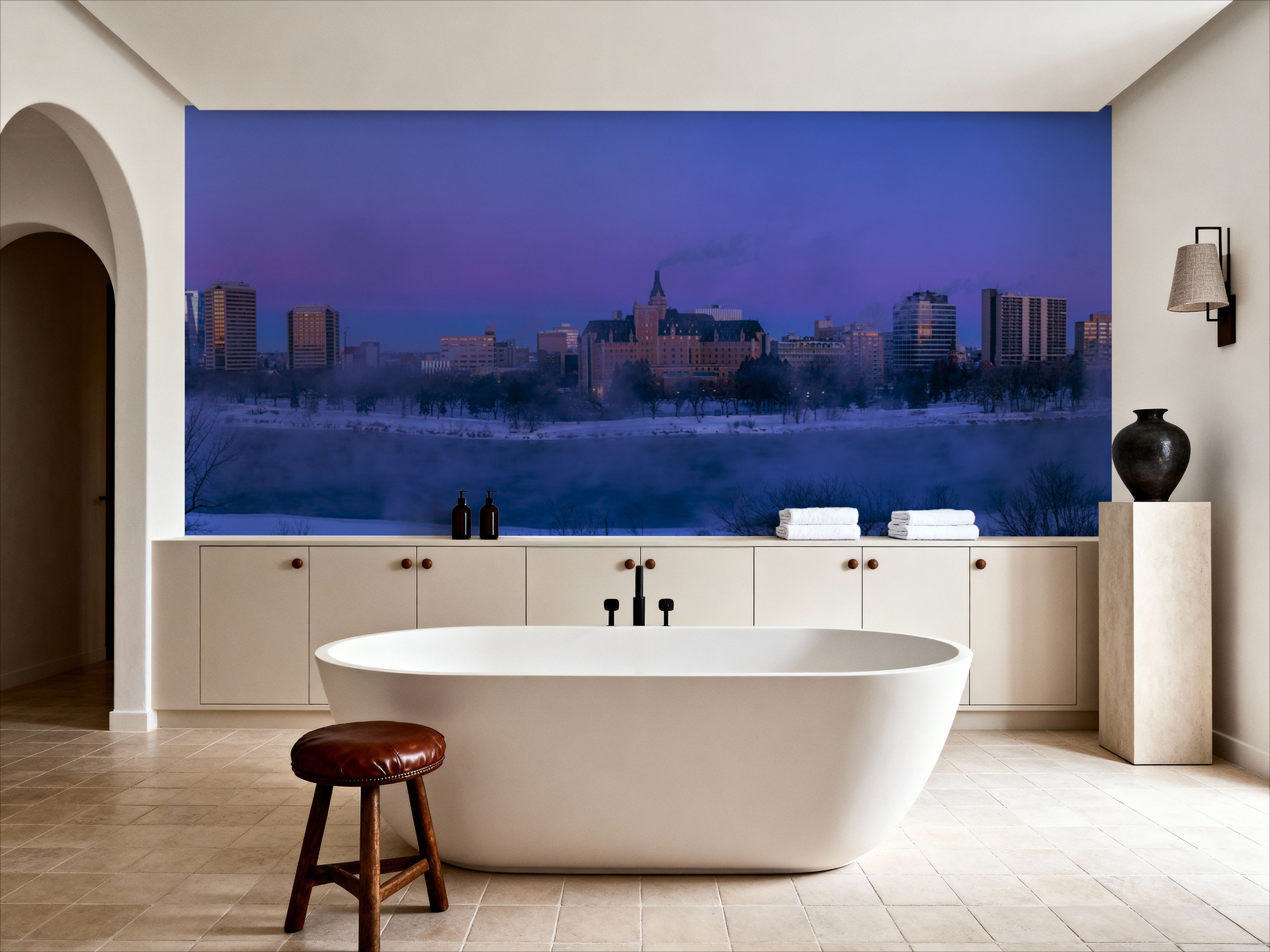 Saskatoon Skyline in Winter