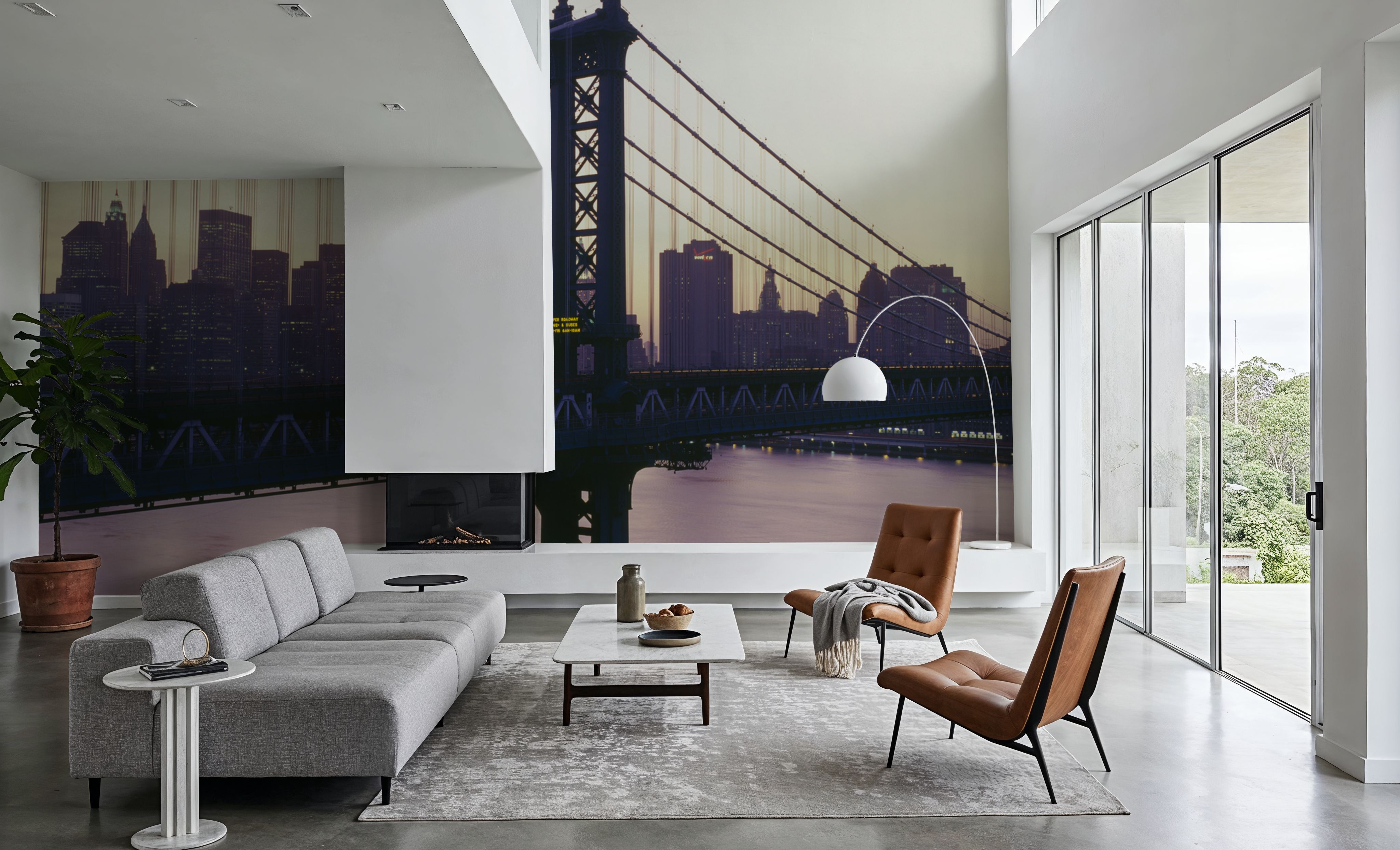 Golden Hour Brooklyn Bridge Reflections