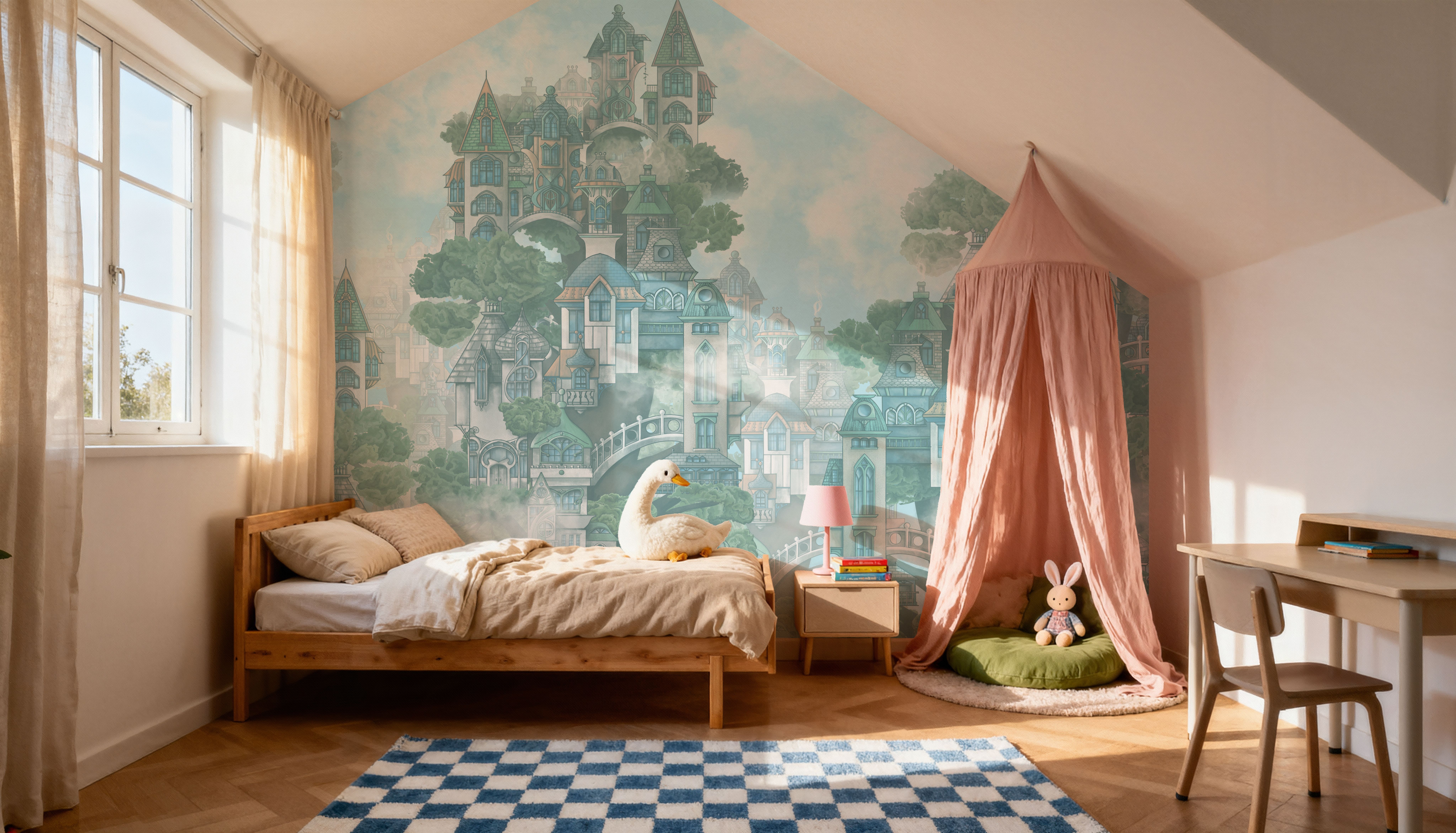 Treehouse Neighborhood Cool Pastel
