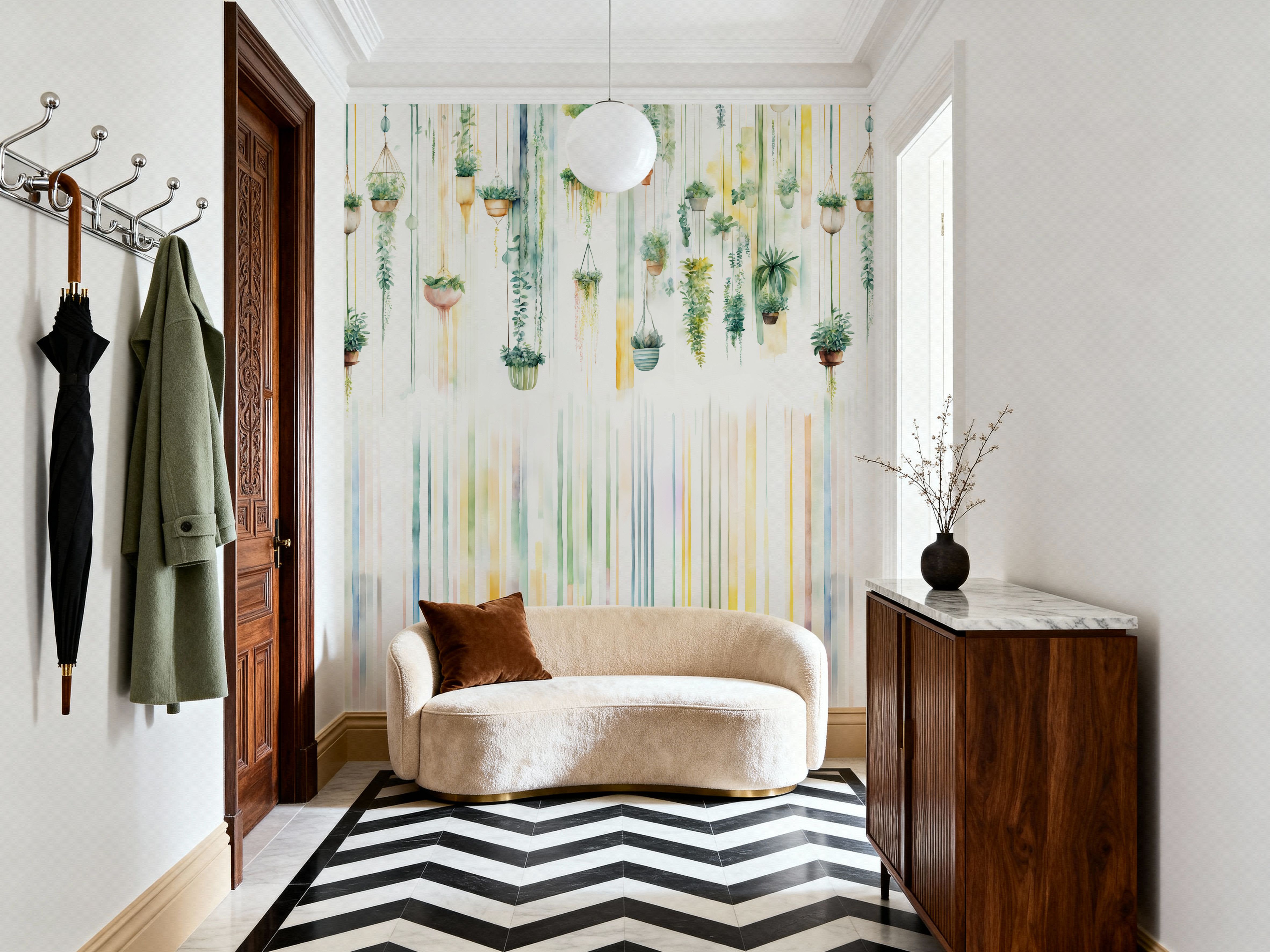 Hanging Watercolor Gardens Color