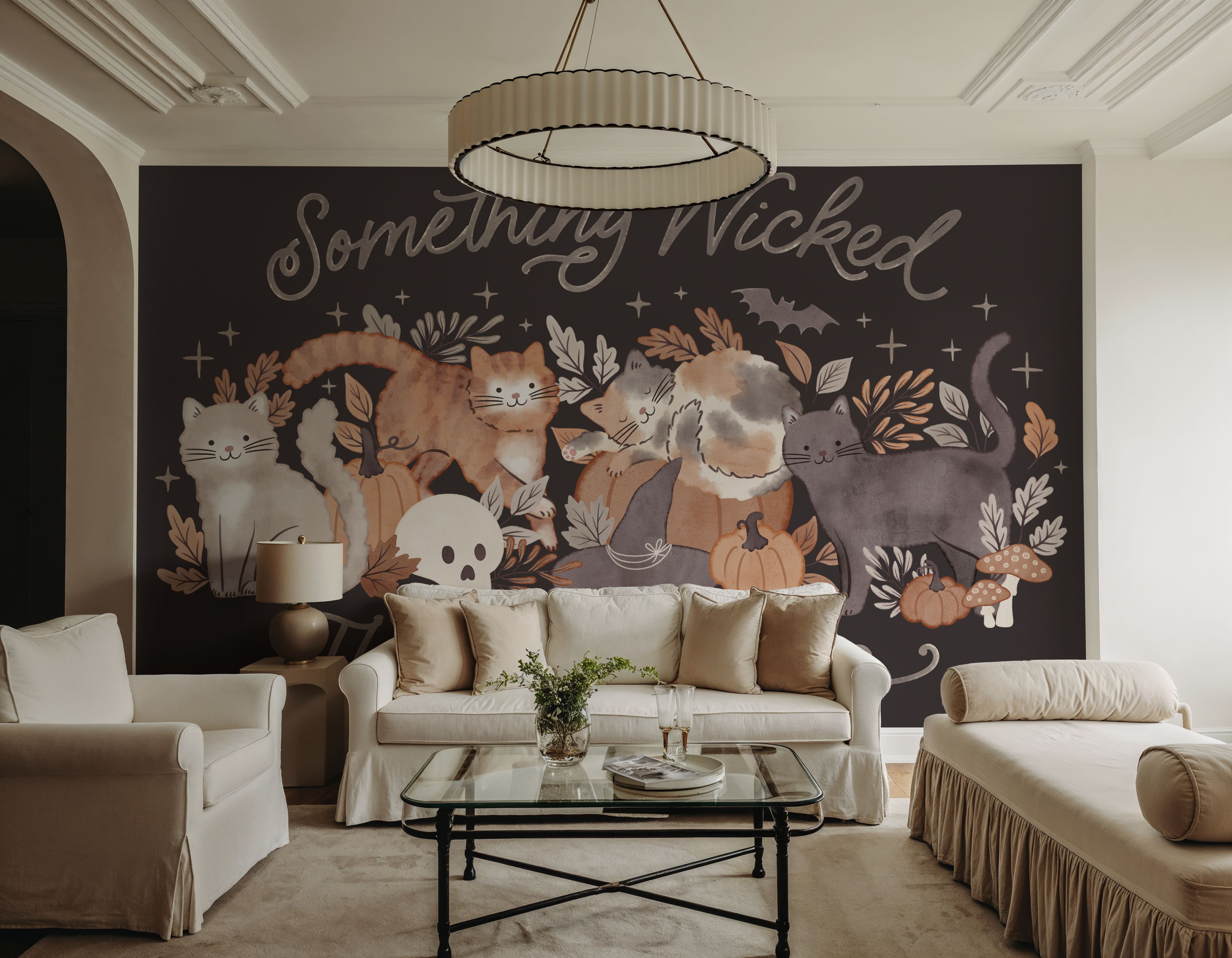 Pumpkins and Paws I Dark