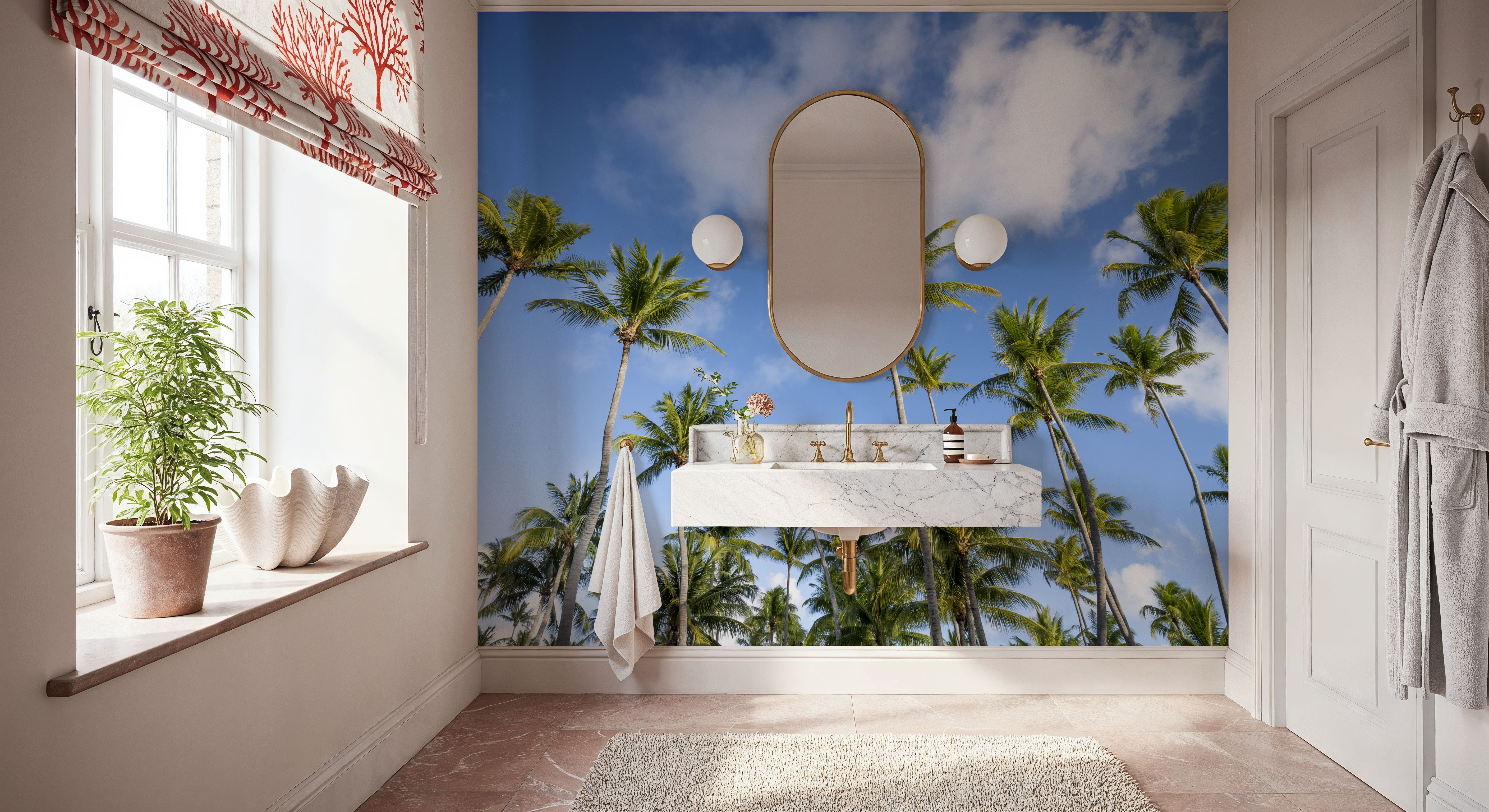 Strecthing Palm Trees, Wallpaper