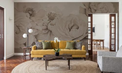 Transcendent Peony, Beige