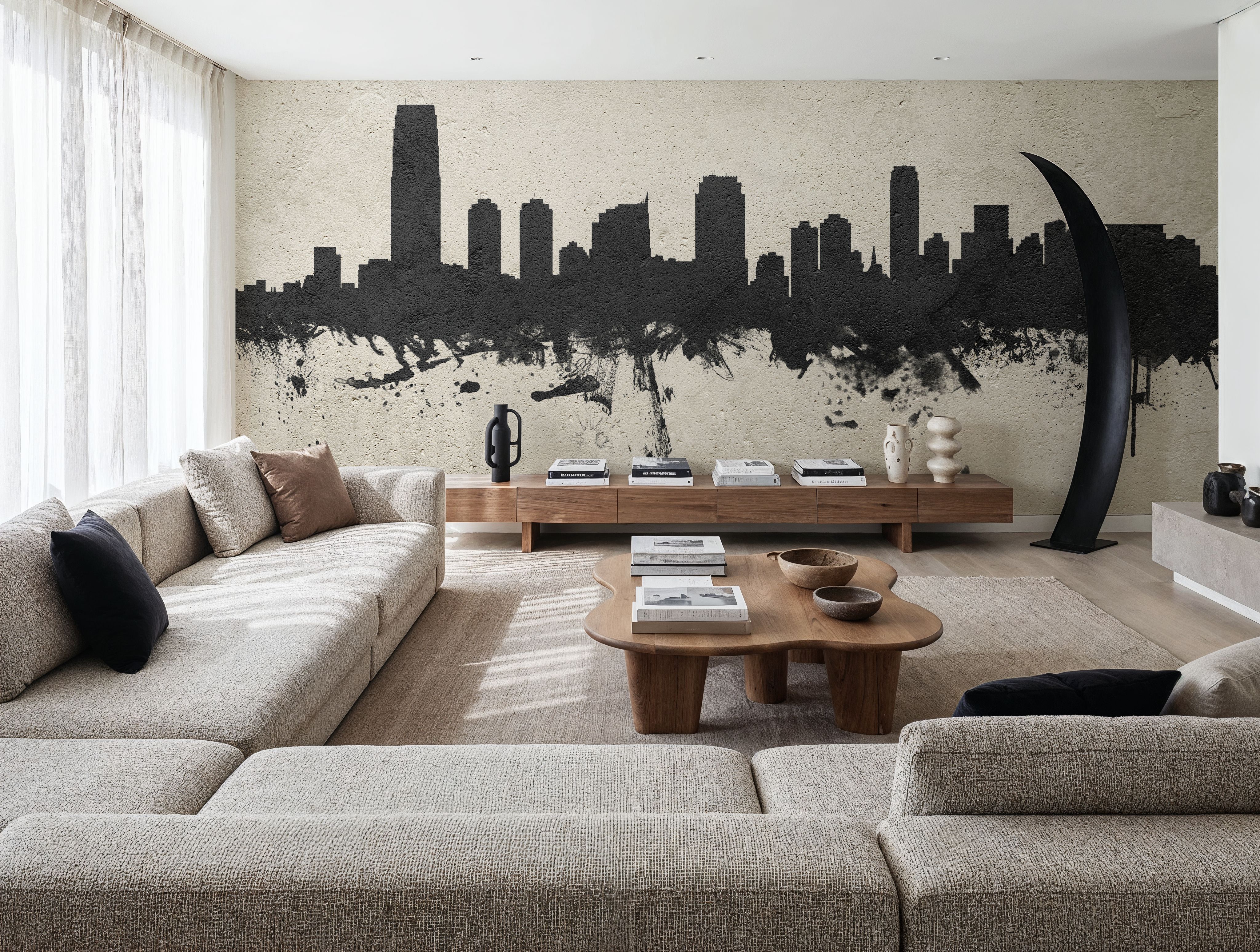 Jersey City New York Skyline Concrete