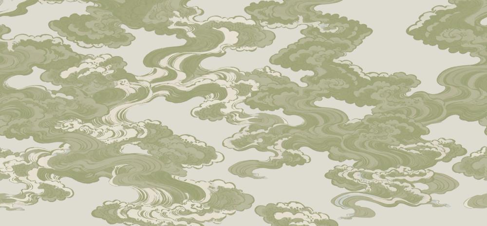Ukiyo-e Clouds, Pistachio