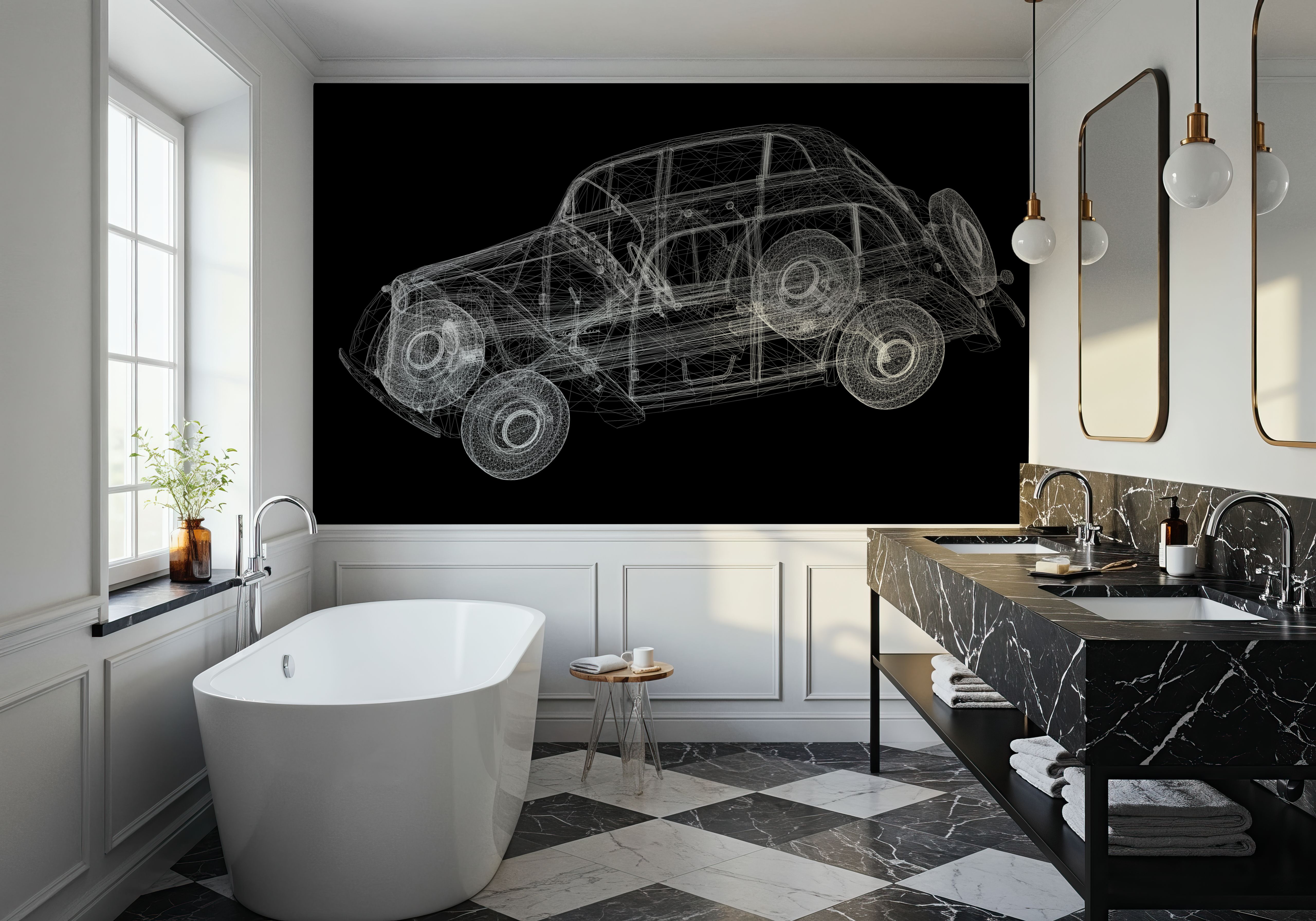 Vehicle Blueprint I, Wallpaper