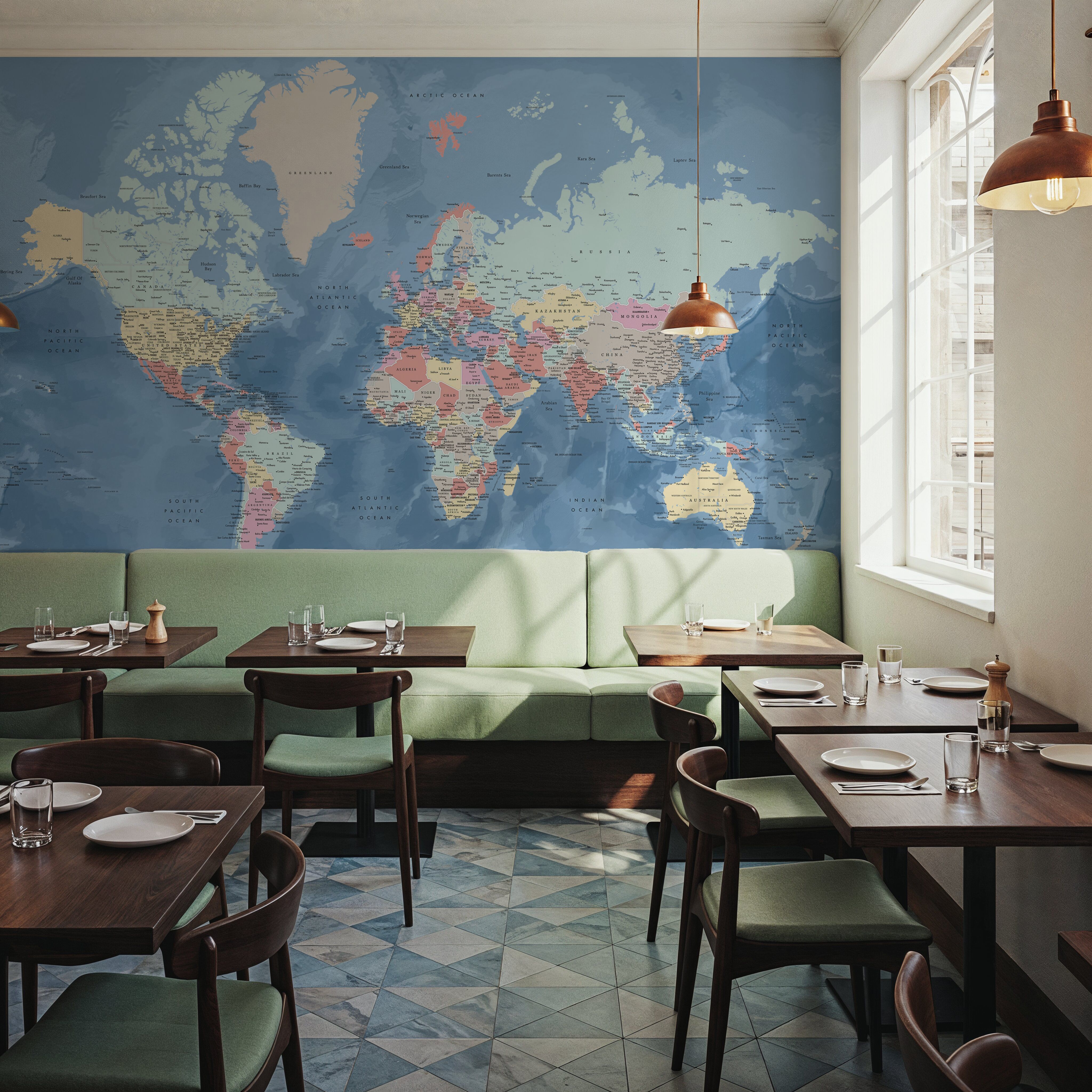 World Map Cities - Vickie