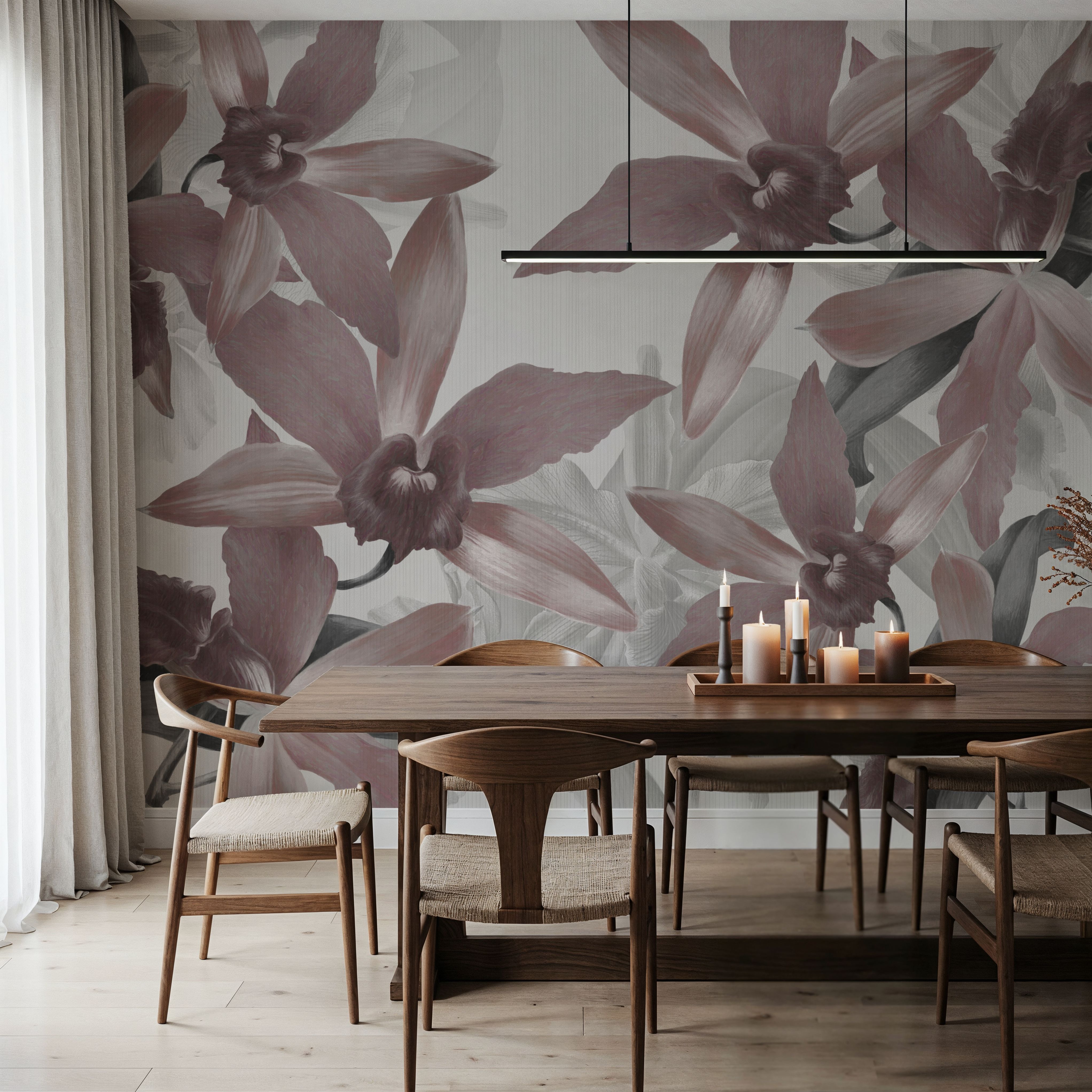 Big Orchids Sepia Light