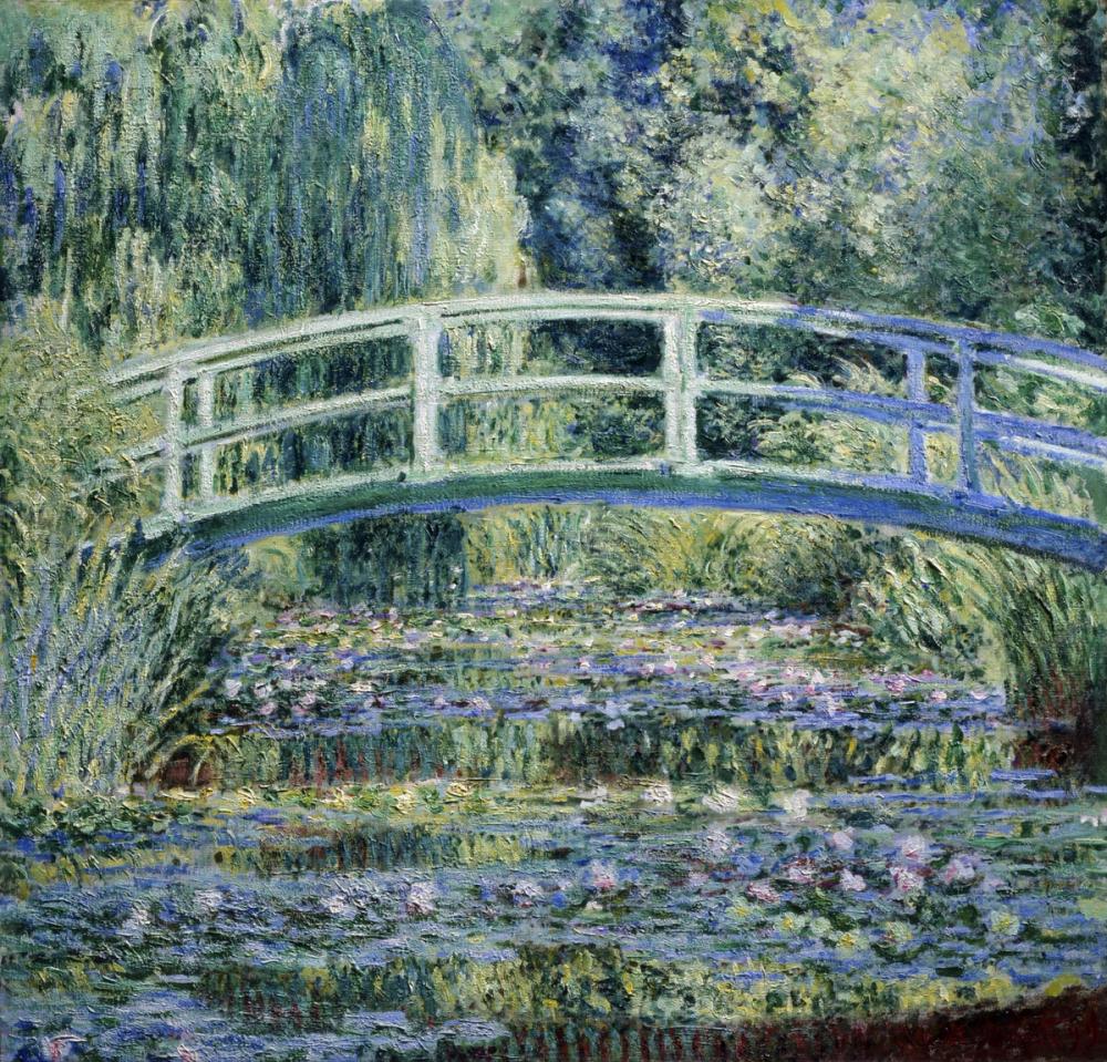 Water Lilies and Japanese Bridge