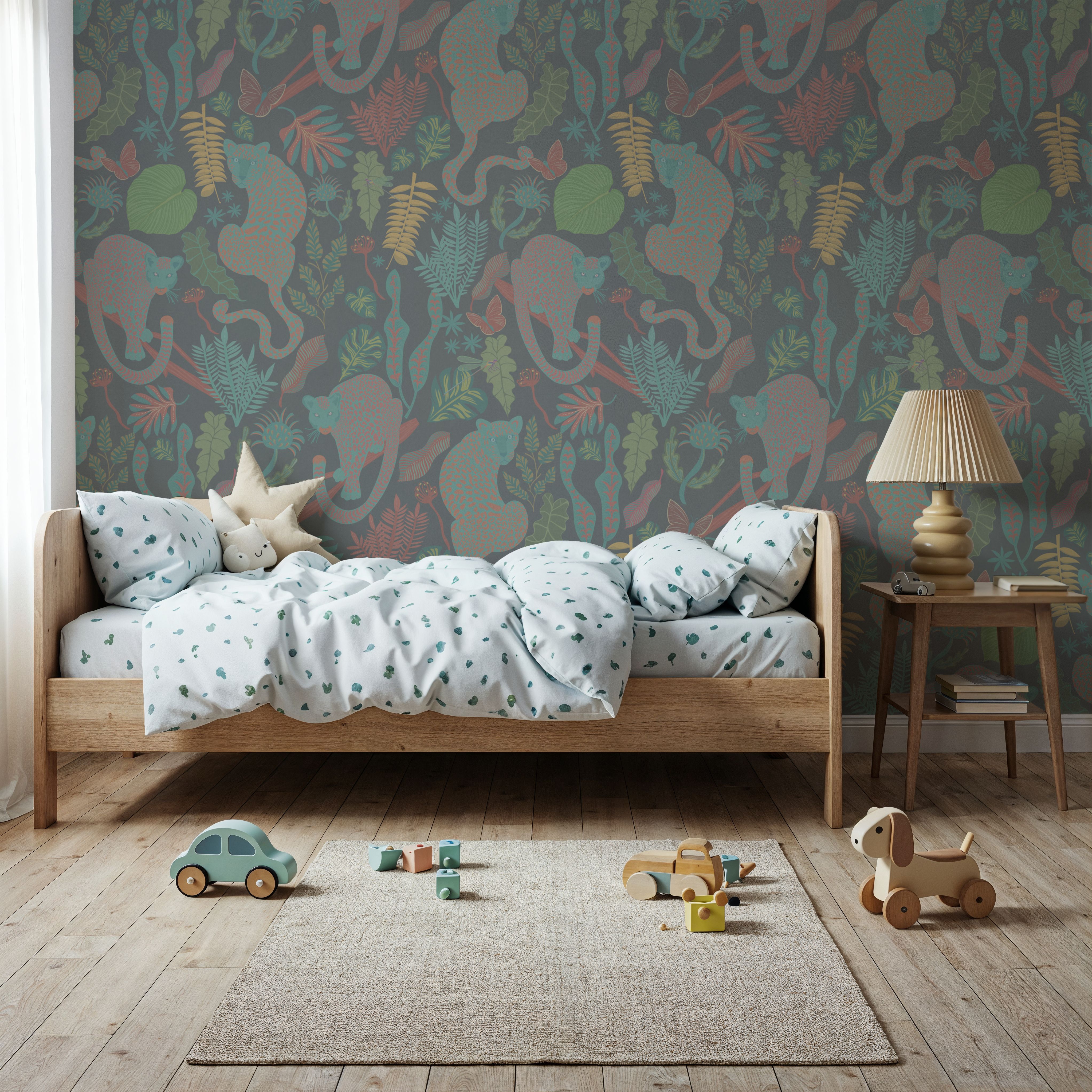 Jungle Leopards Washed Green