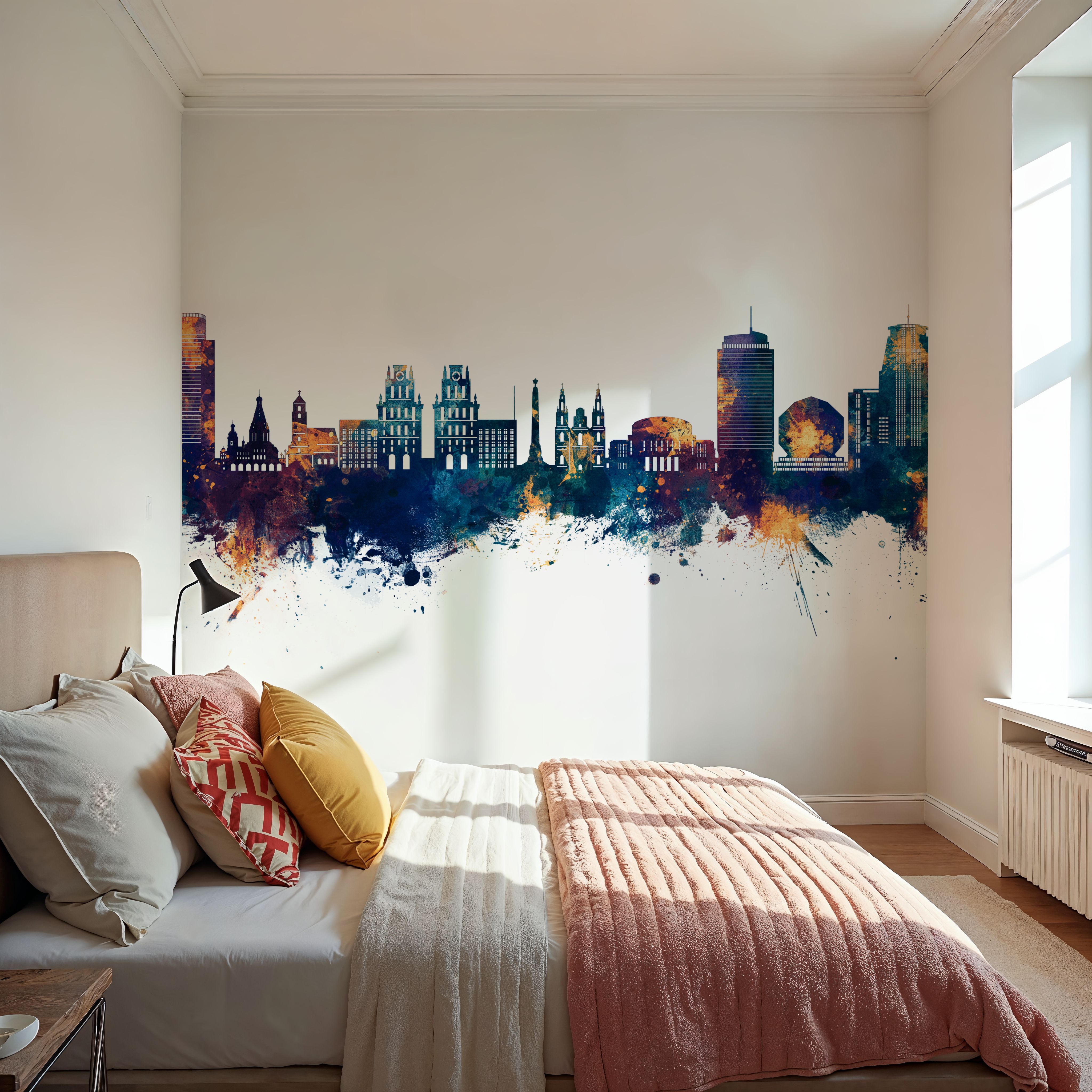 Minsk Belarus Skyline Blue & Bronze