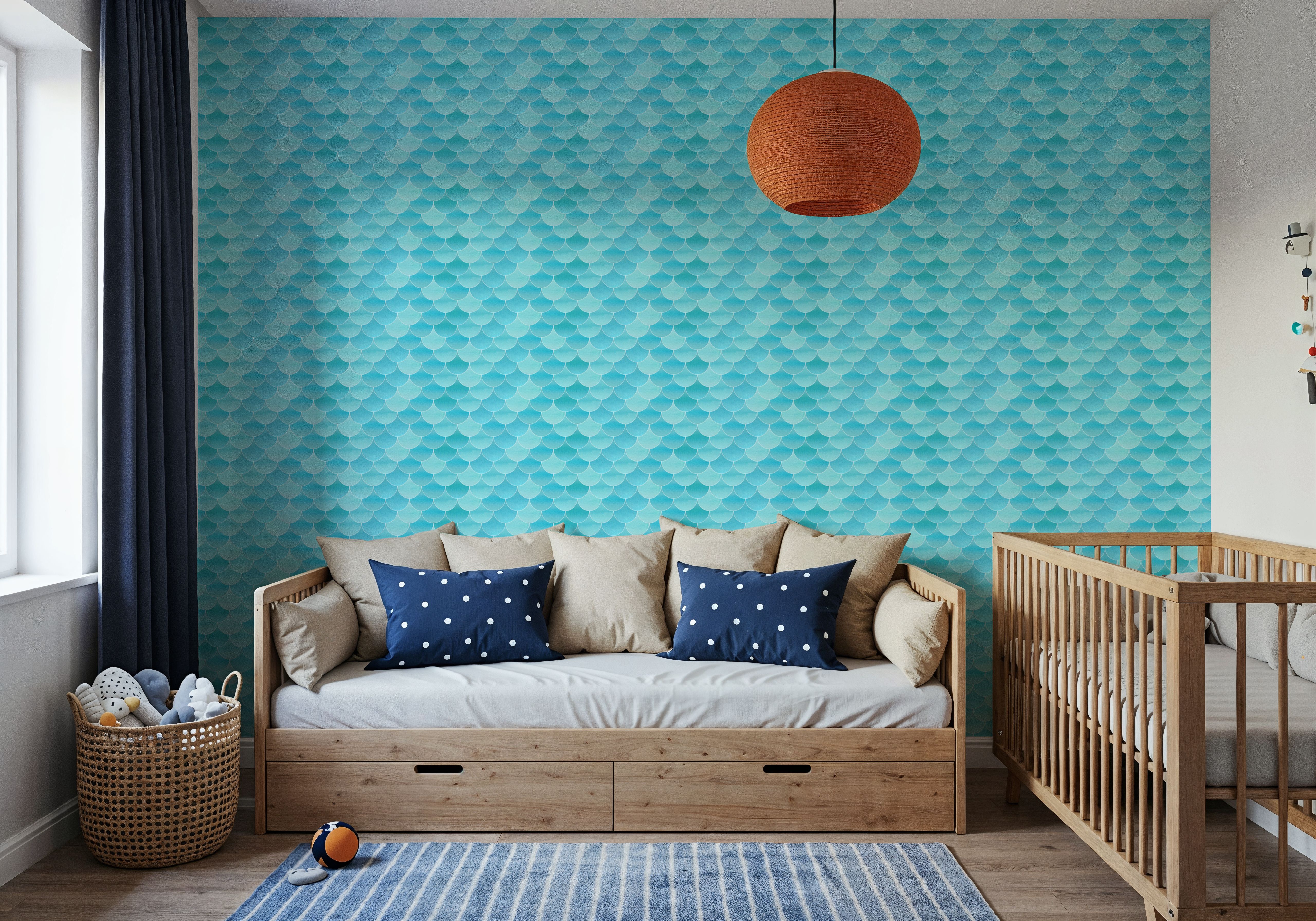 Turquoise Scallops