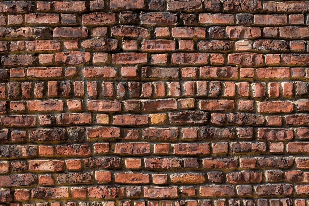 red brick wall