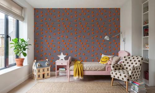 Memphis Dots & Stripes, Pink