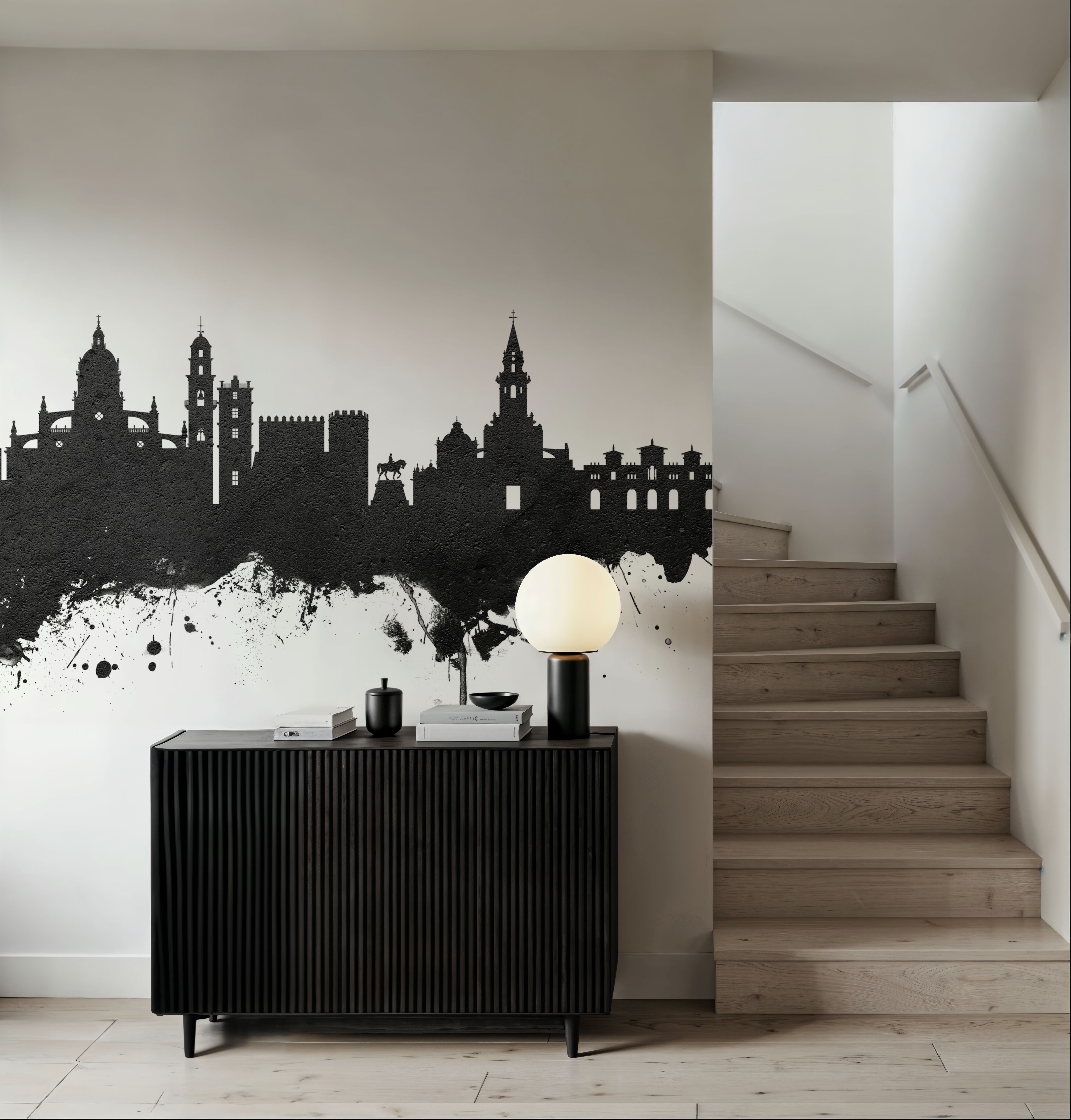 Jerez Spain Skyline Black & White