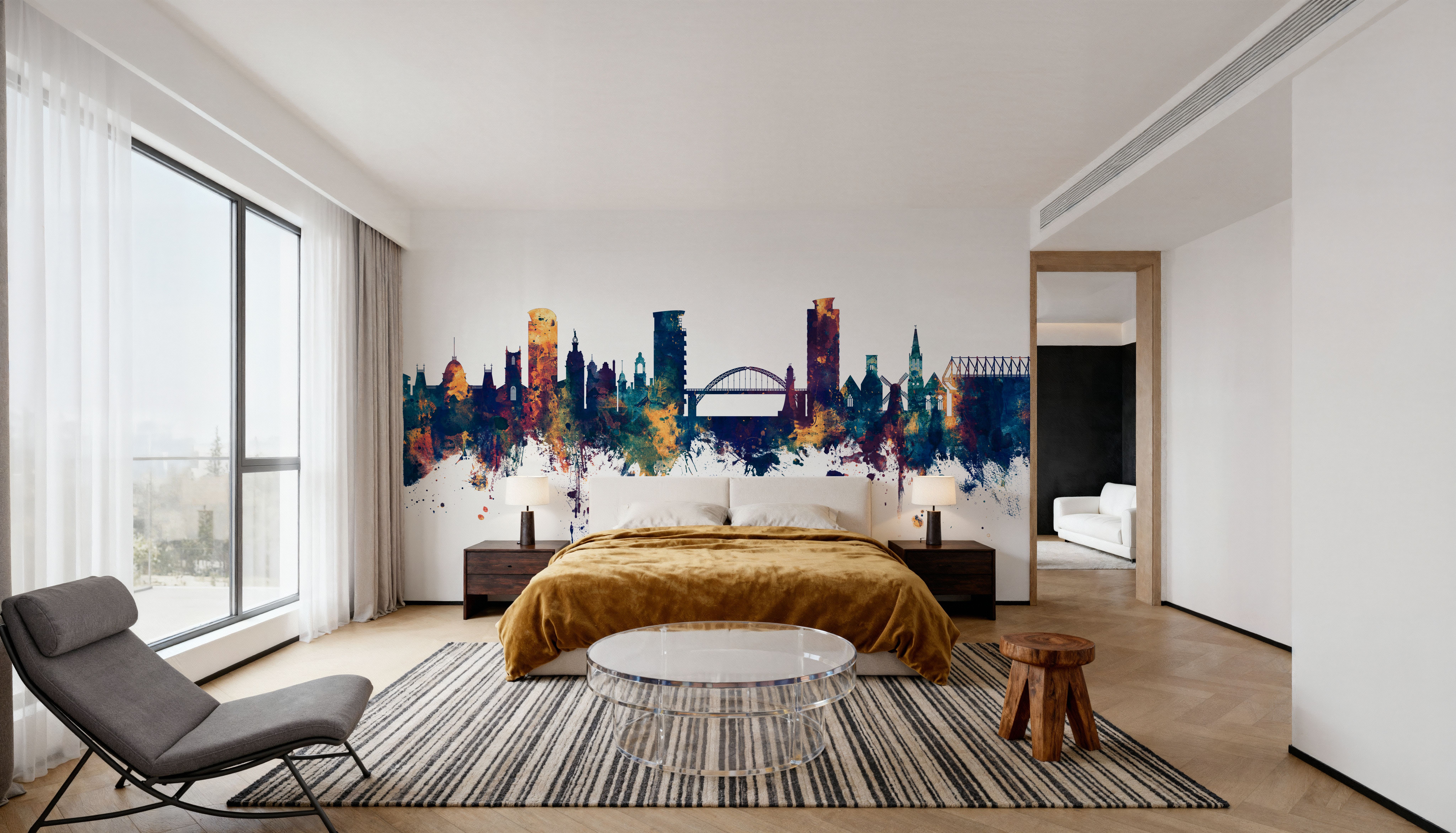 Sunderland England Skyline Blue & Bronze