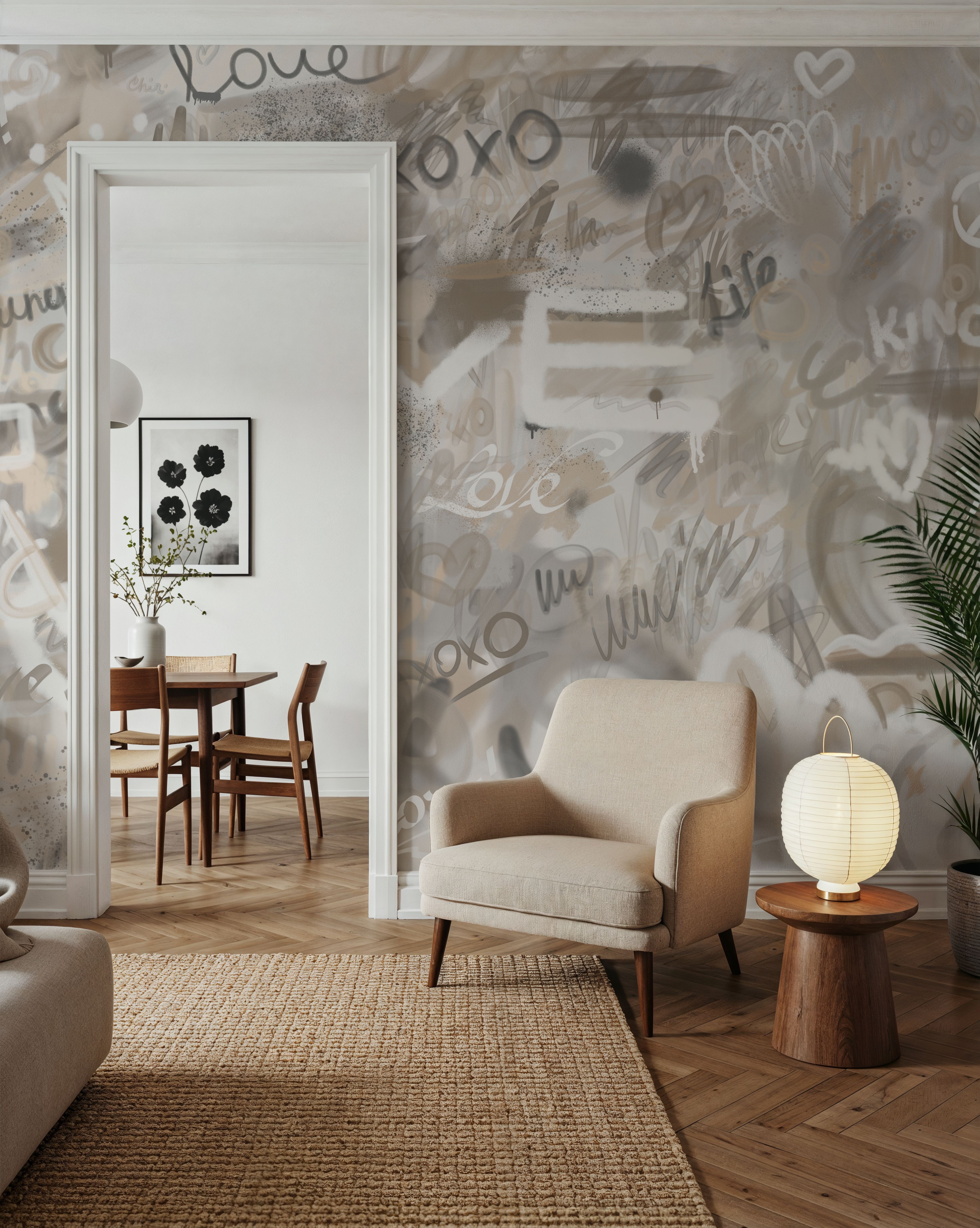 Graffiti Love, Beige