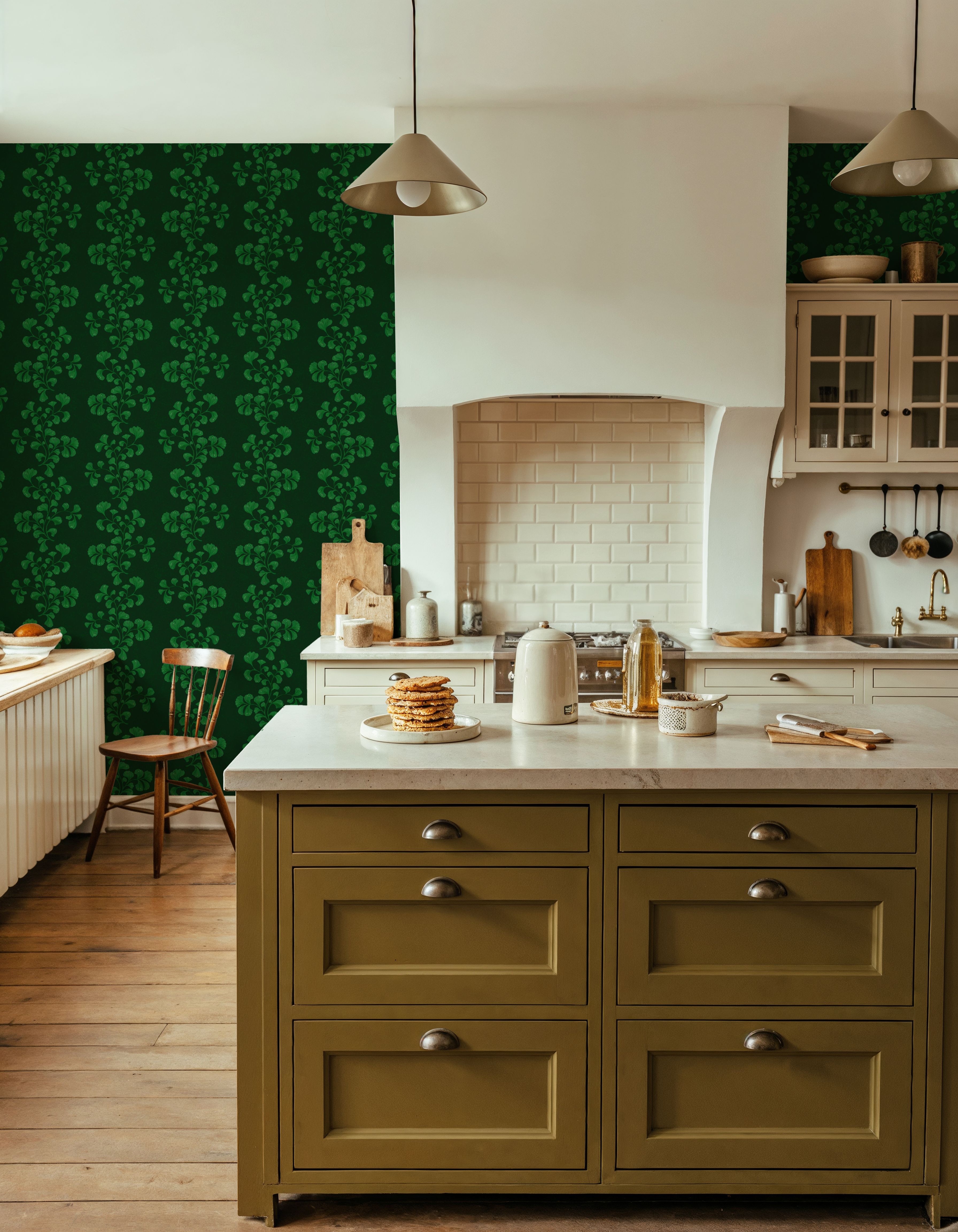 Fern Stripes, Chlorophyll Green
