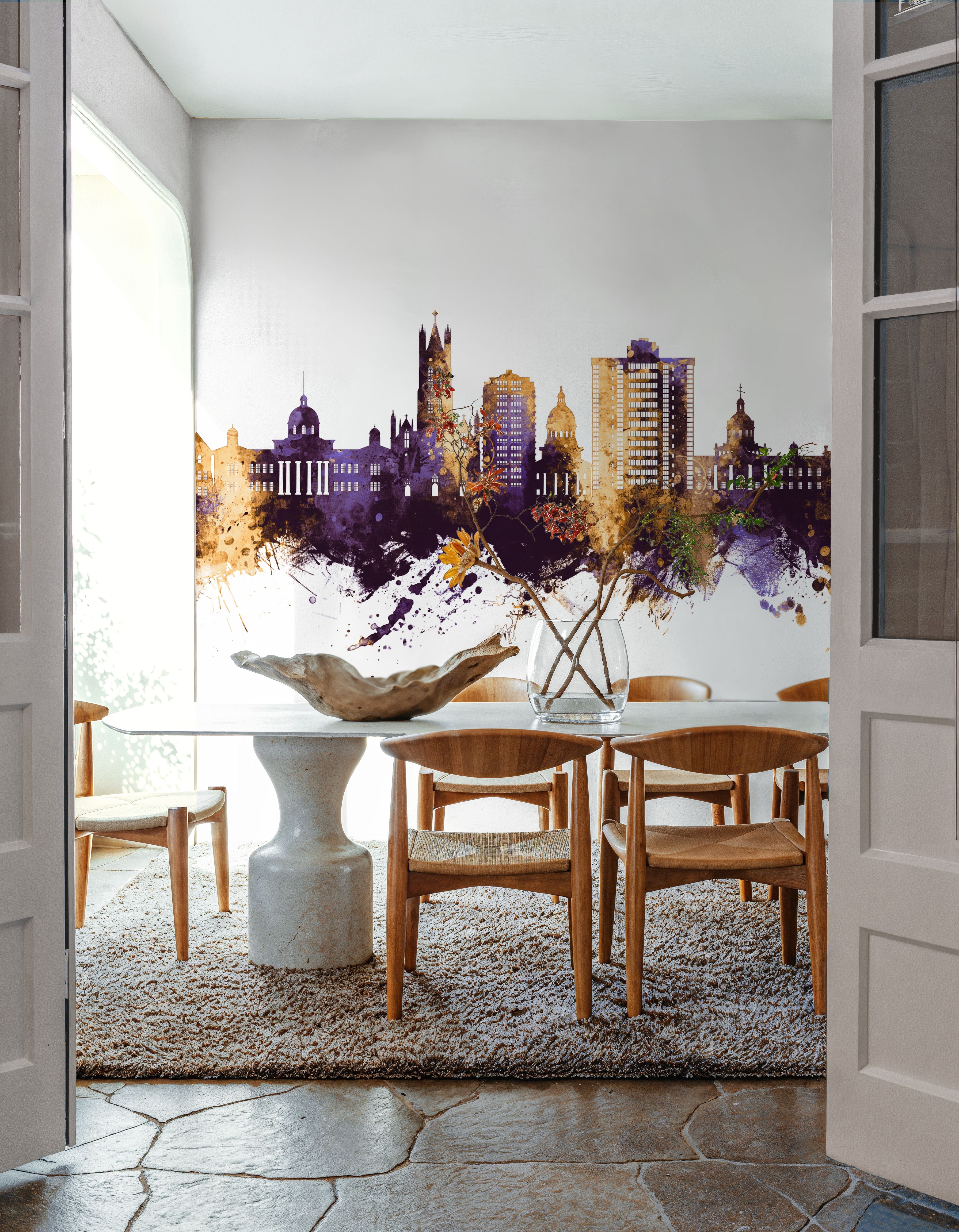 Kingston Canada Skyline Purple & Gold 