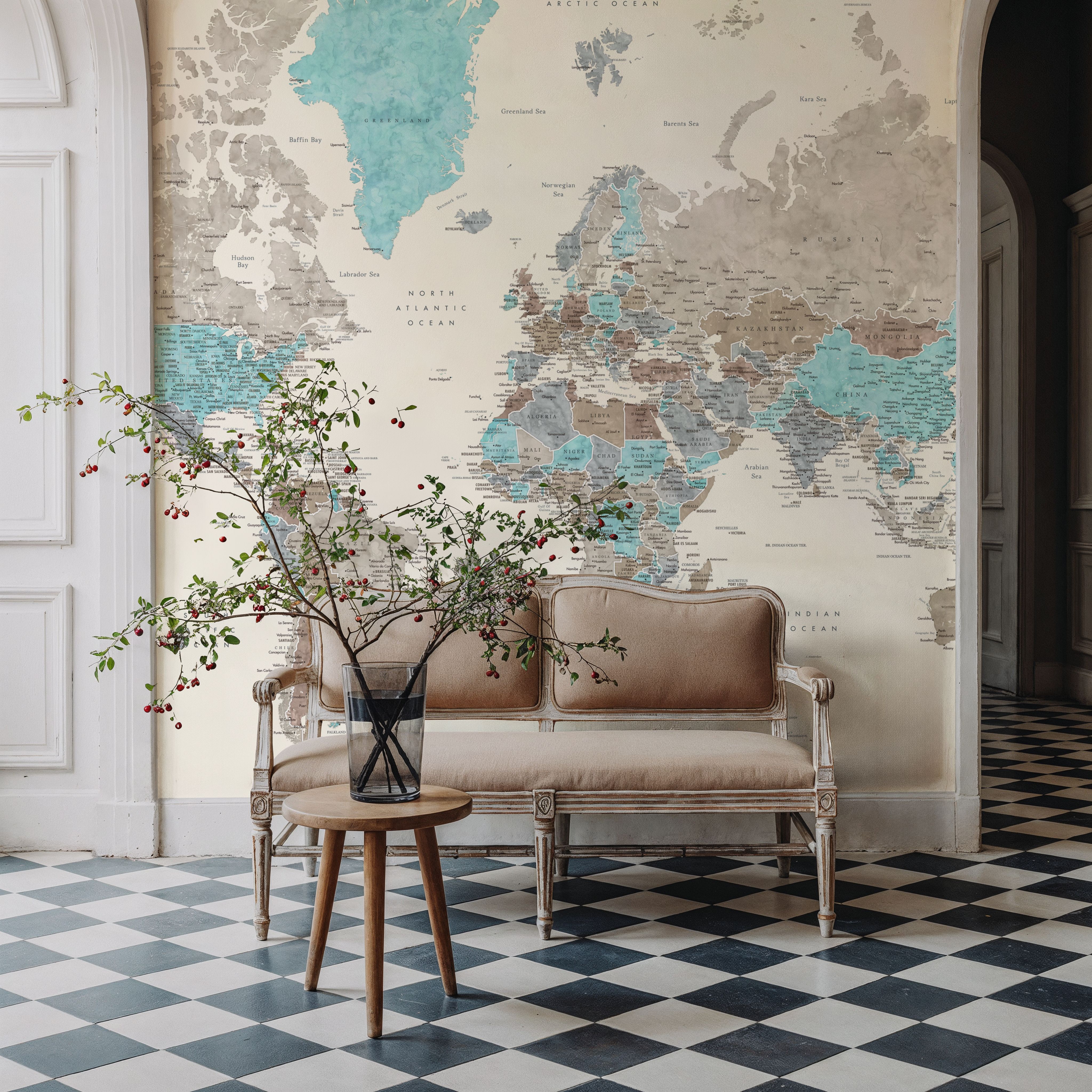 World Map Cities - Romi