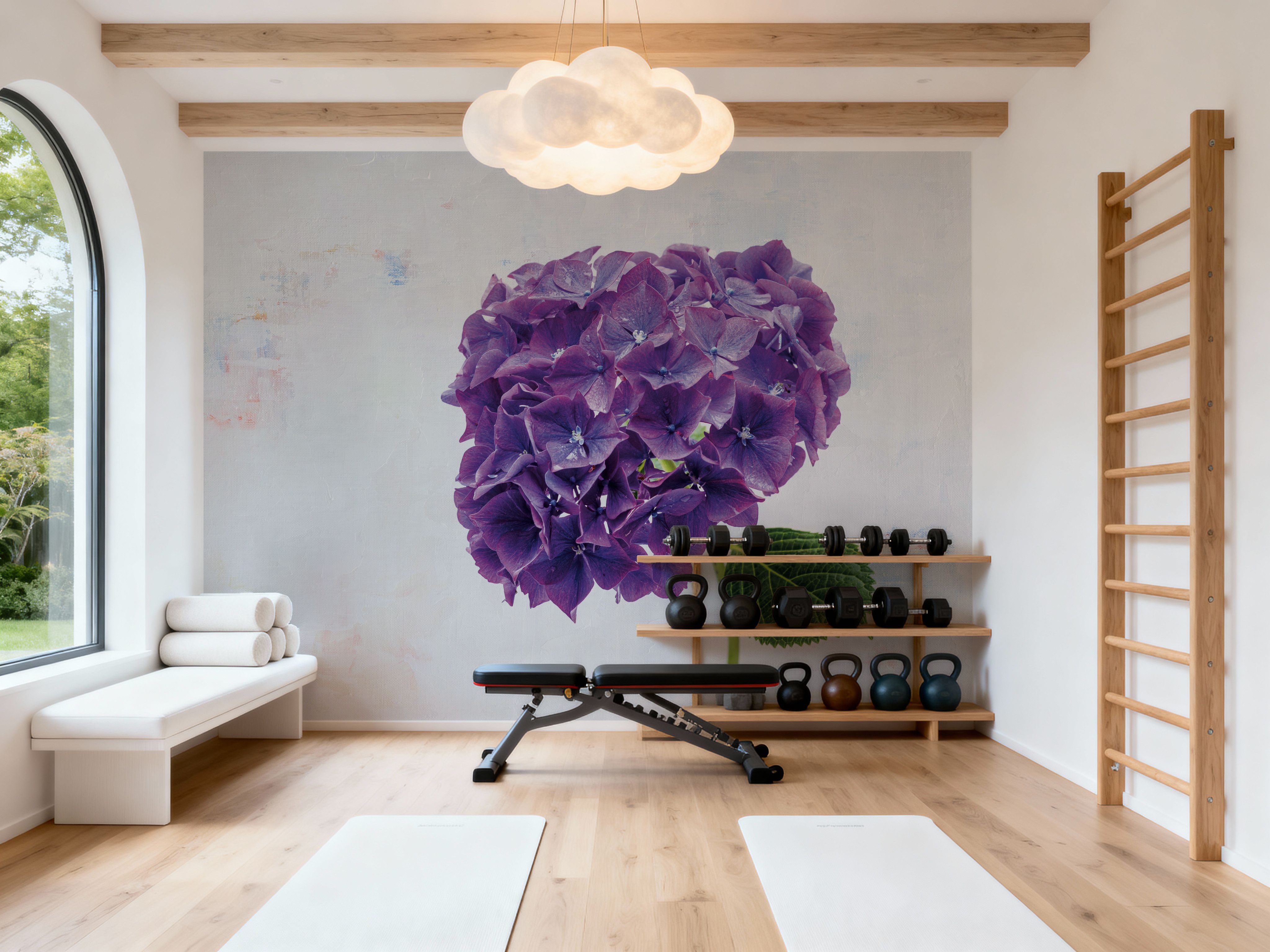 Bright Purple Hydrangea