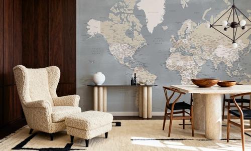 World Map Cities - Landers
