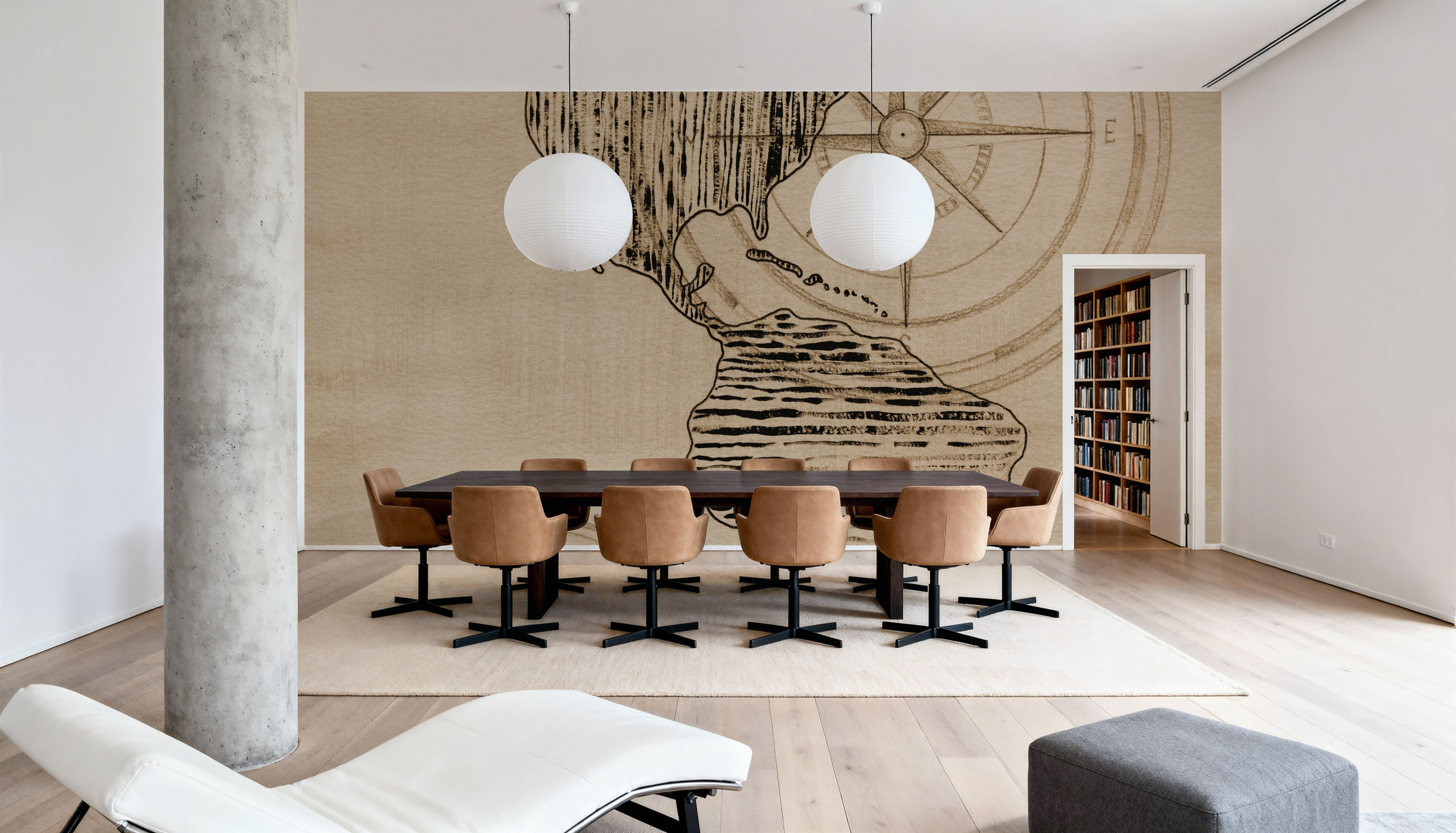 Map of Americas, Wallpaper