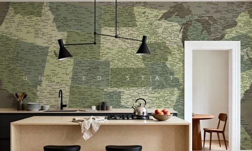 US Map Detailed - Camo