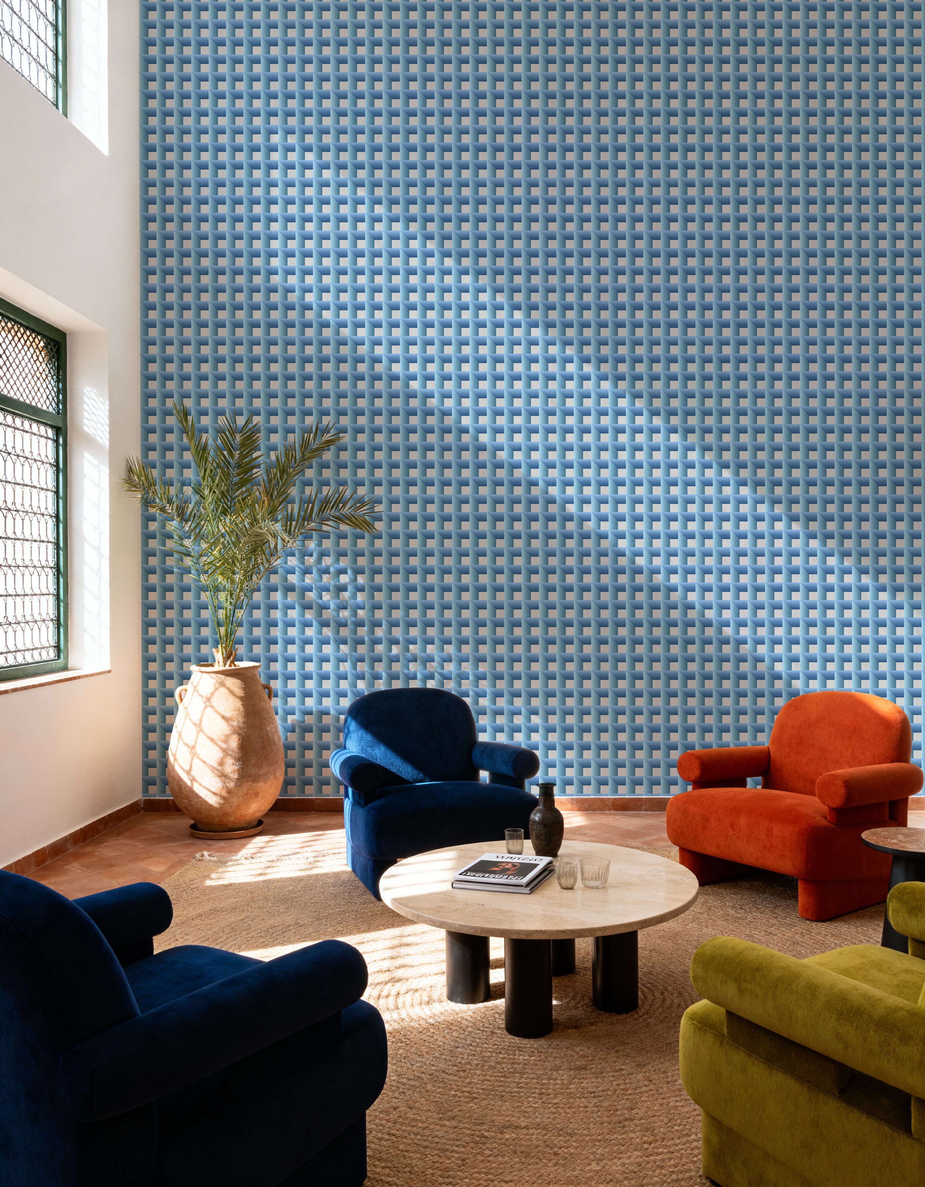 Decorative Cubes, Aqua