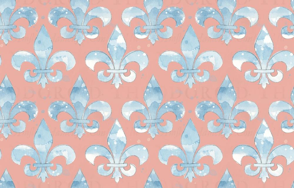 More Fleurs de Lis Red