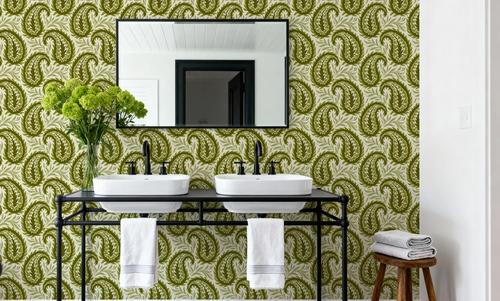 Botanical Paisley, Olive