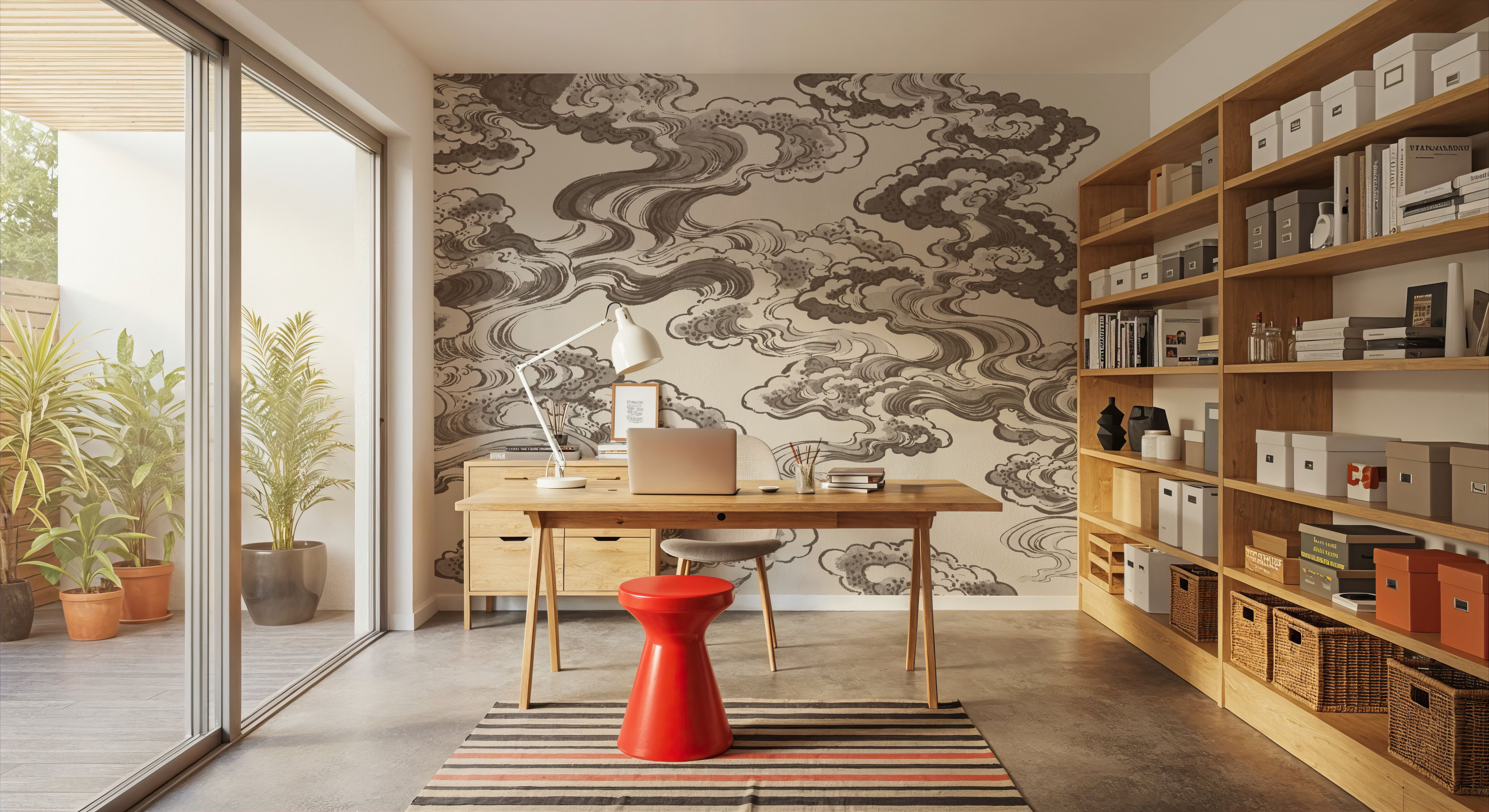 Ukiyo-e Clouds, Mauve