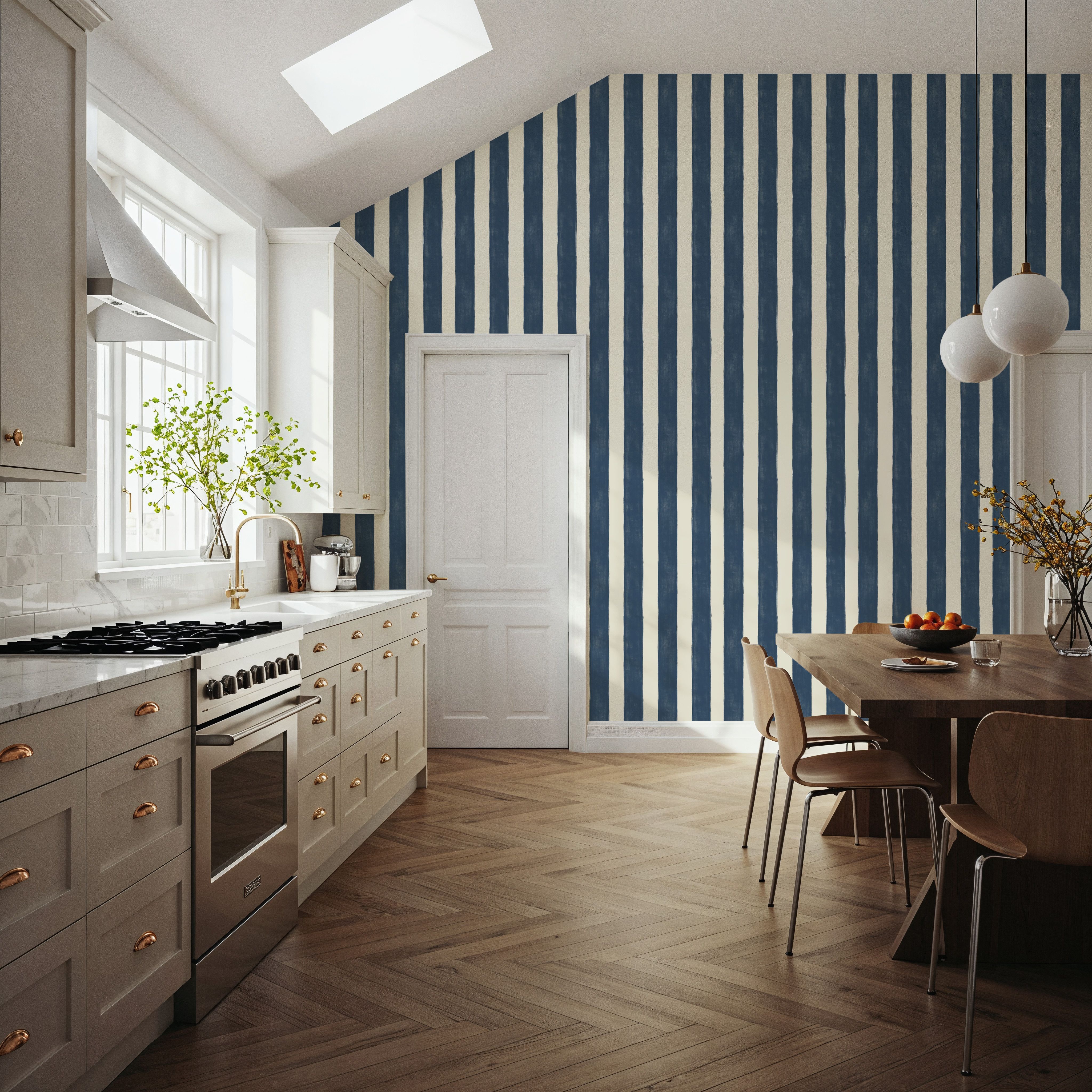 Sino Vertical Lines, Denim