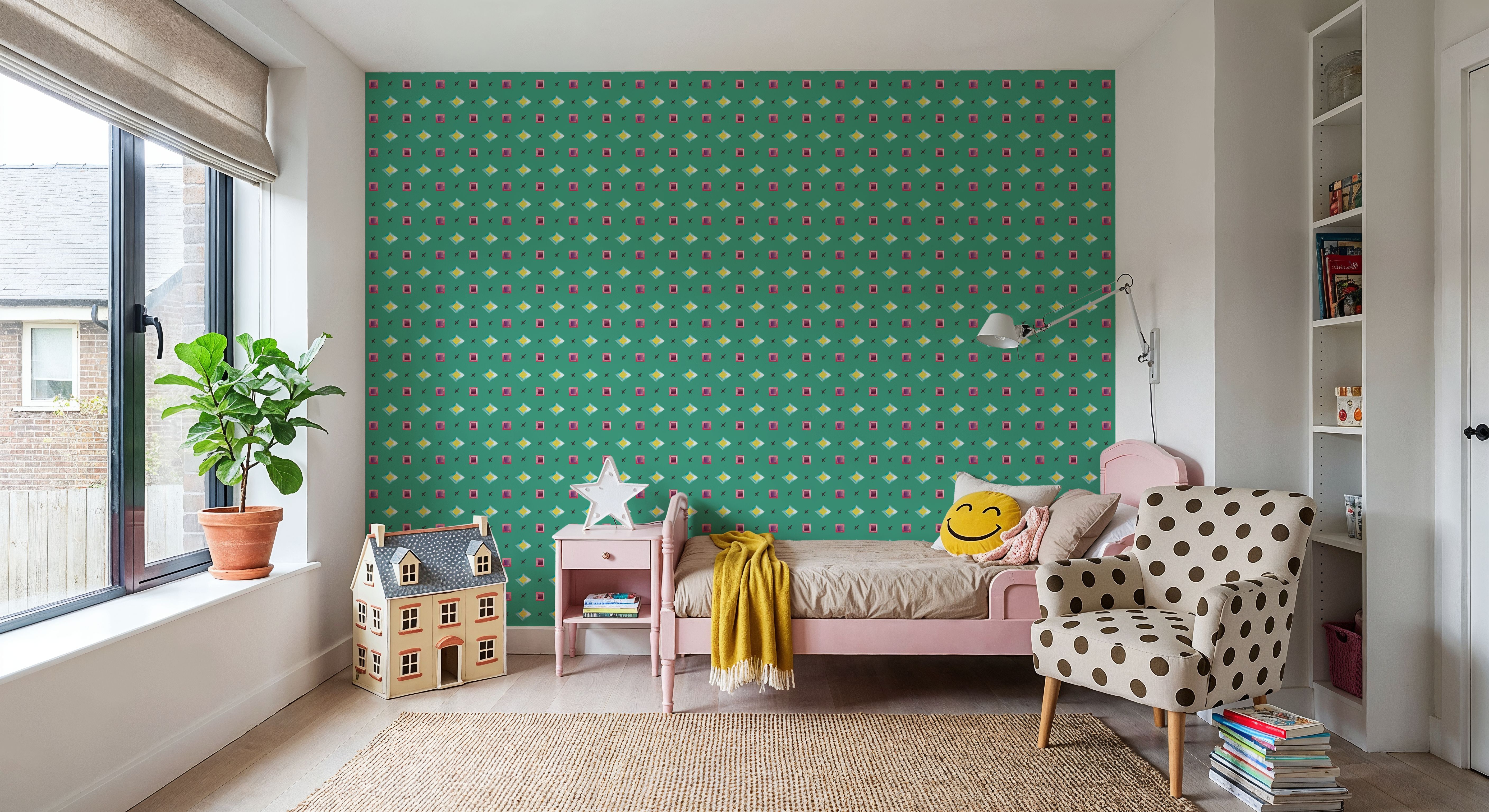 Boho Symbols Green